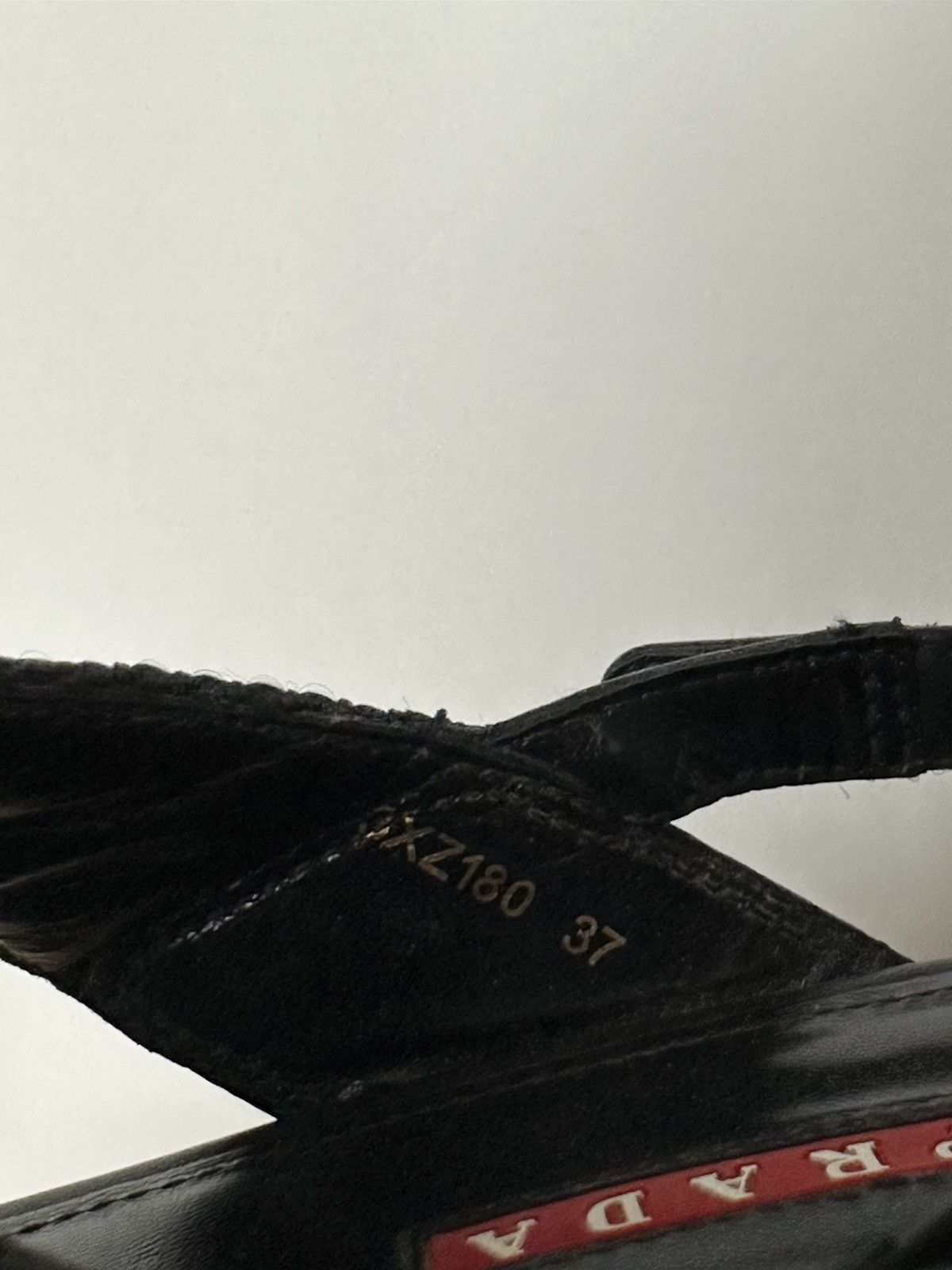 Prada Vintage y2k Prada wedge platforms sandal Size US 7 / IT 37 - 8 Thumbnail