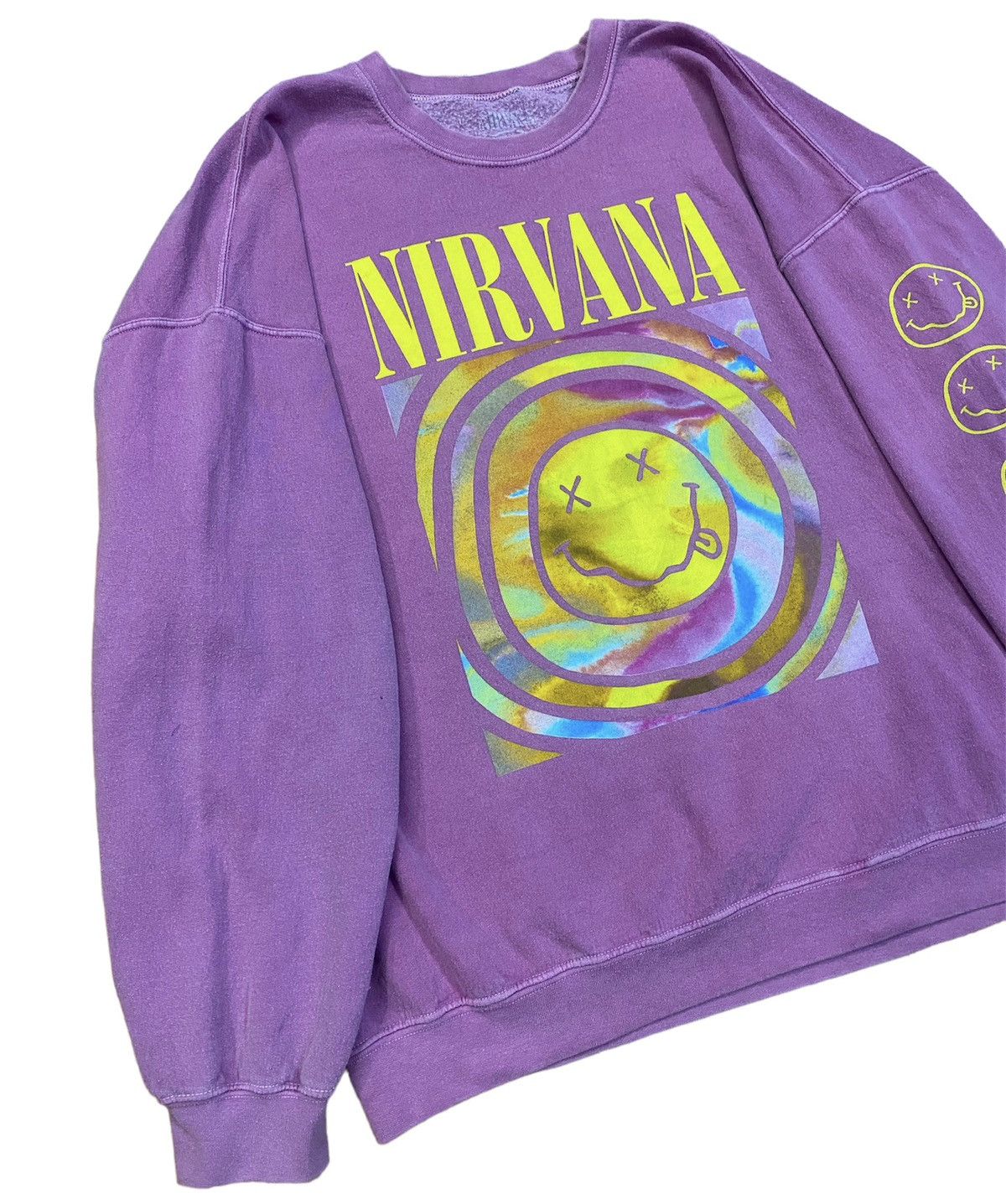 Band Tees Rare Color ❗️Y2K Nirvana Big Smile Print Sweatshirt Size US XL / EU 56 / 4 - 3 Thumbnail