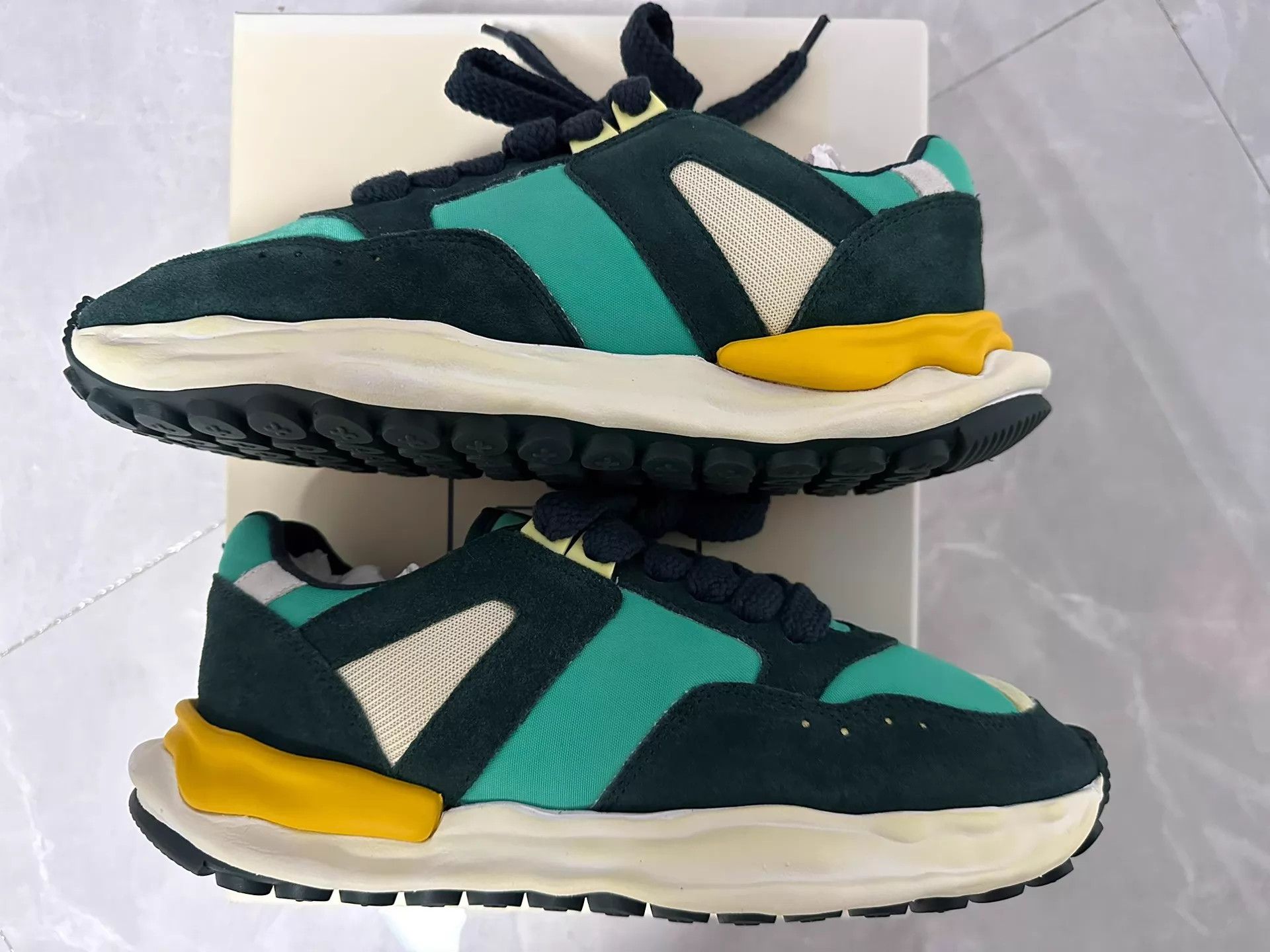 Nigel Cabourn Nigel Cabourn x Mihara Yasuhiro Melting Sneaker Green 43 Size US 10 / EU 43 - 1 Thumbnail
