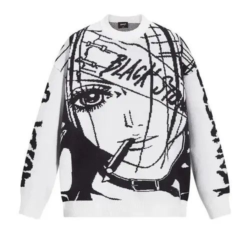 Vintage Amane Sweater Japanes Anime Loose Sweater Size M / US 6-8 / IT 42-44 - 1 Thumbnail