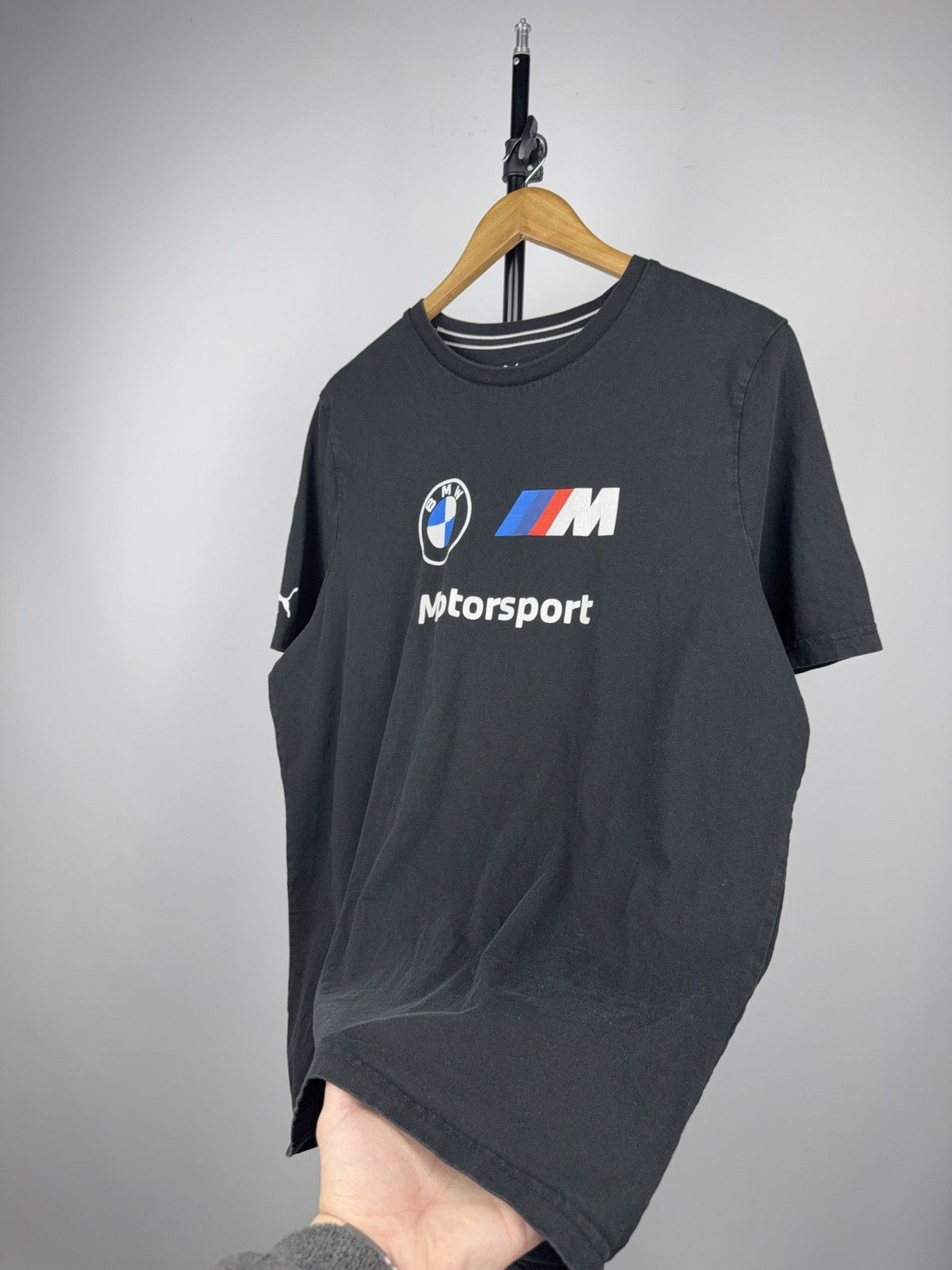 BMW BMW M Motorsport Racing Logo Puma Graphic T-Shirt Black XL Size US XL / EU 56 / 4 - 3 Thumbnail