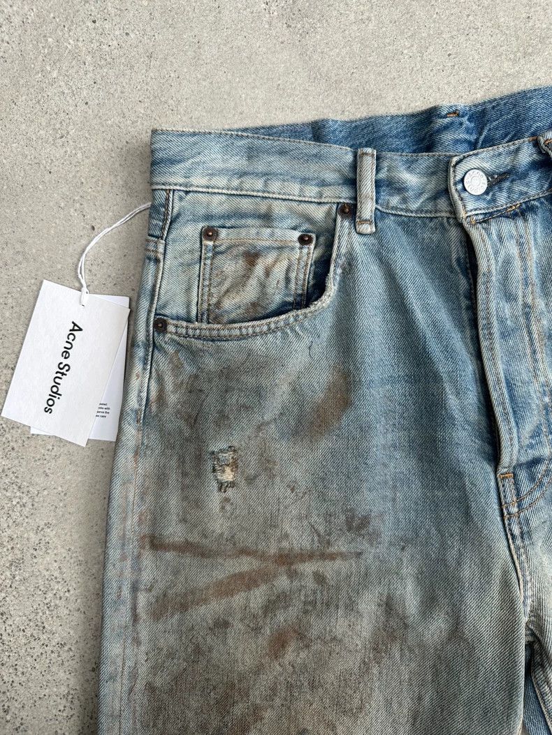 Acne Studios Acne Studios size 31/32 Mud-dyed old wide-leg jeans 2504-N Size US 31 - 3 Thumbnail