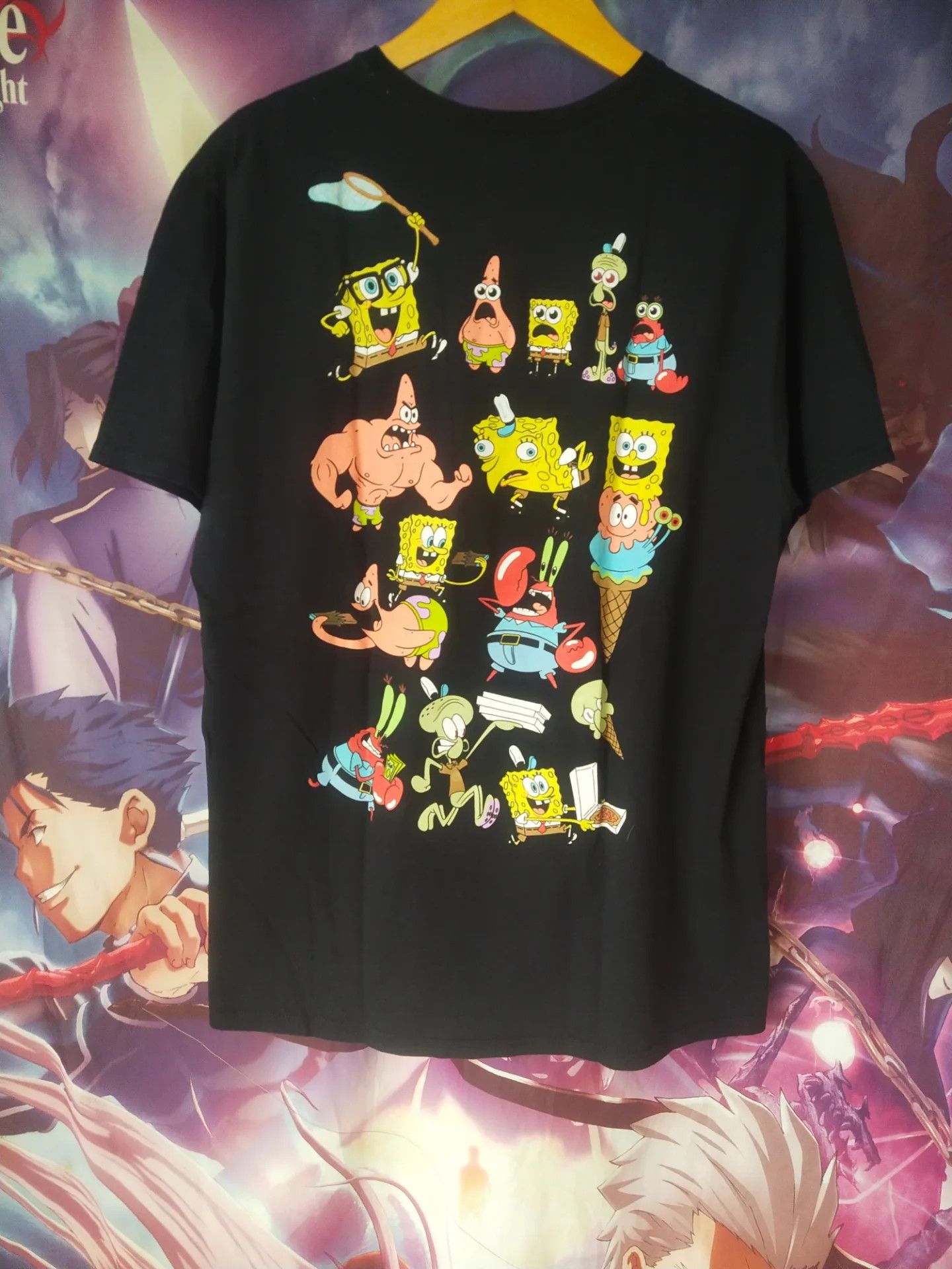Nickelodeon SpongeBob SquarePants Moments Graphic Black Cartoon Tee Size US XL / EU 56 / 4 - 1 Thumbnail