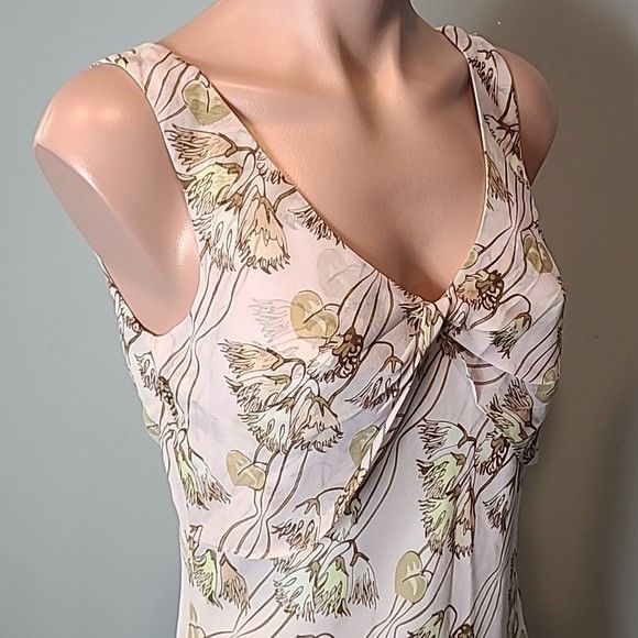Vintage Vintage Y2K Floral Silk Dress Silky Slip Size S / US 4 / IT 40 - 5 Thumbnail