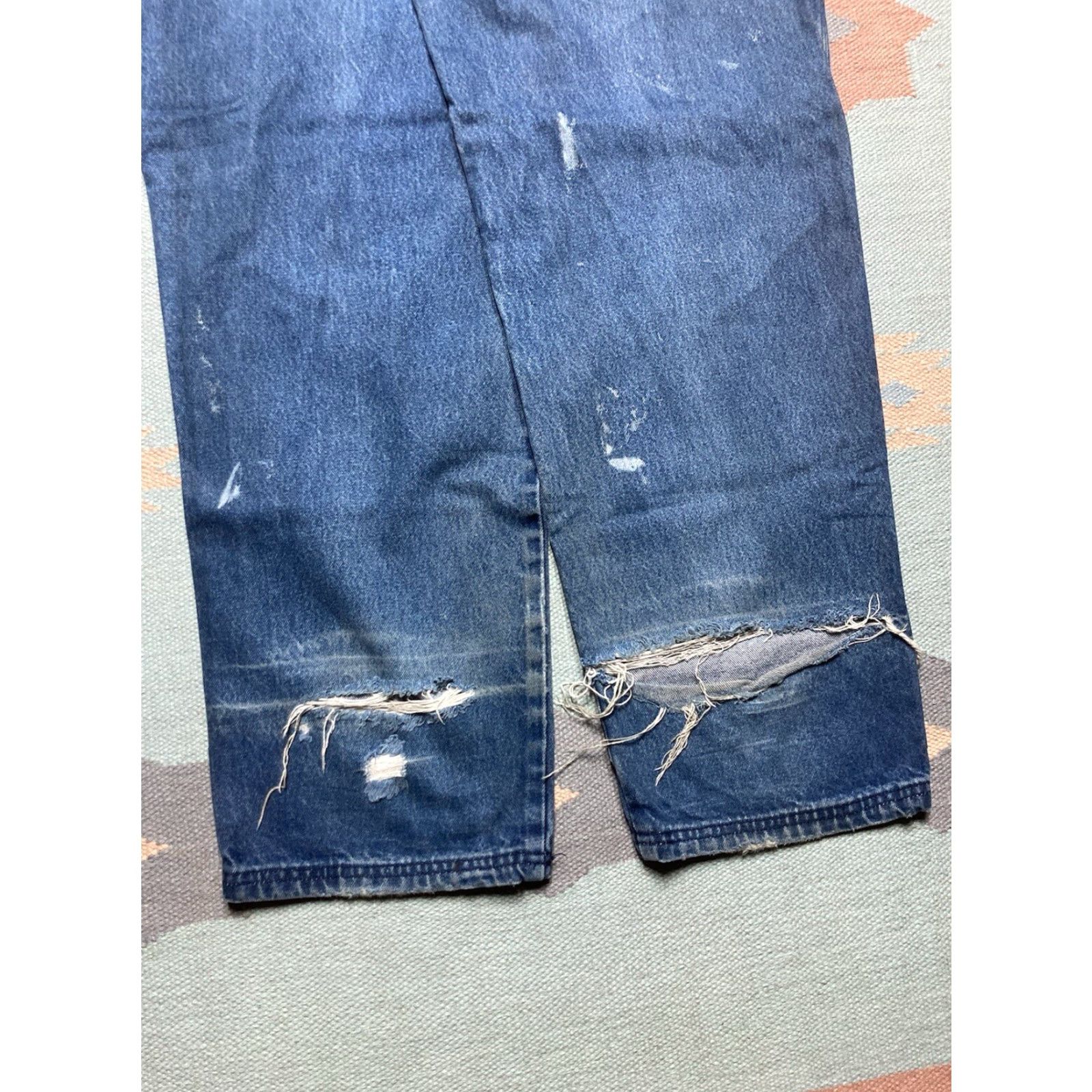 Vintage VINTAGE Trust Jeans - Men - 36x33 - Blue - Wide-Leg - Hip Hop - Baggy - 90s/2000s Grunge Size US 36 / EU 52 - 2 Thumbnail
