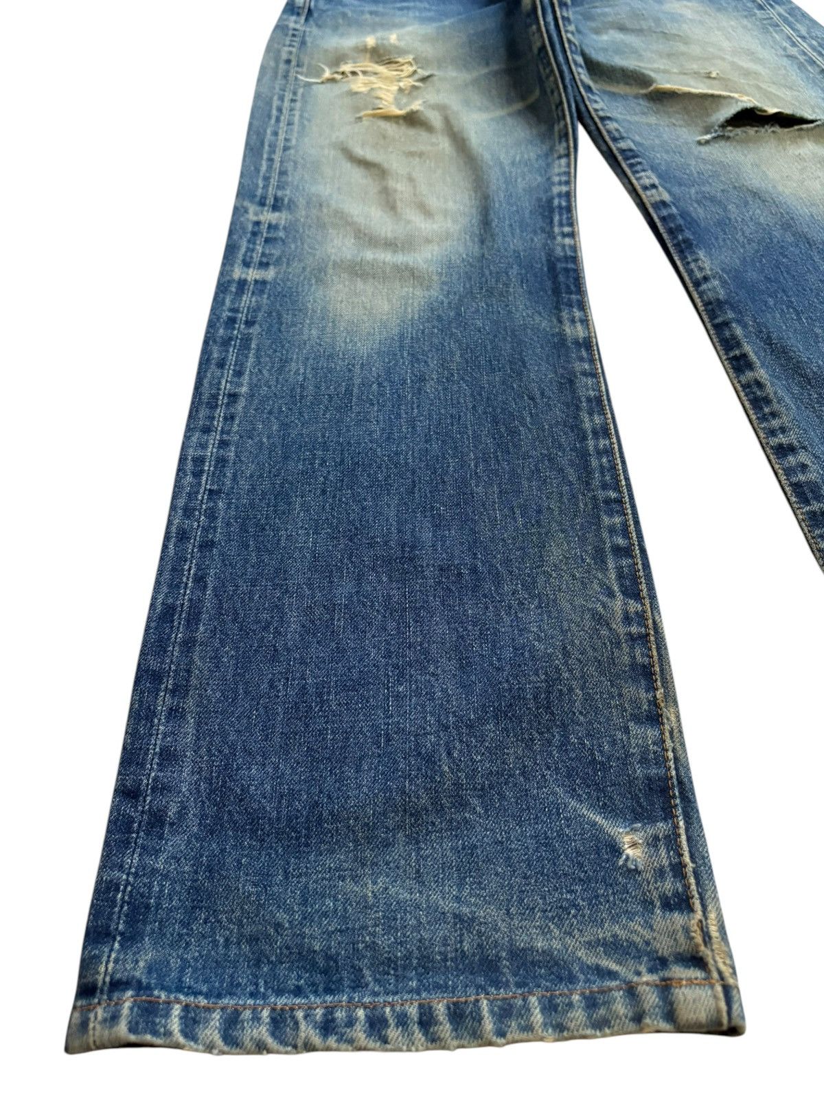 Levi's Vintage 80s Levis 502 Big E Mud Wash Loose Selvedge Jeans Size US 29 - 7 Thumbnail