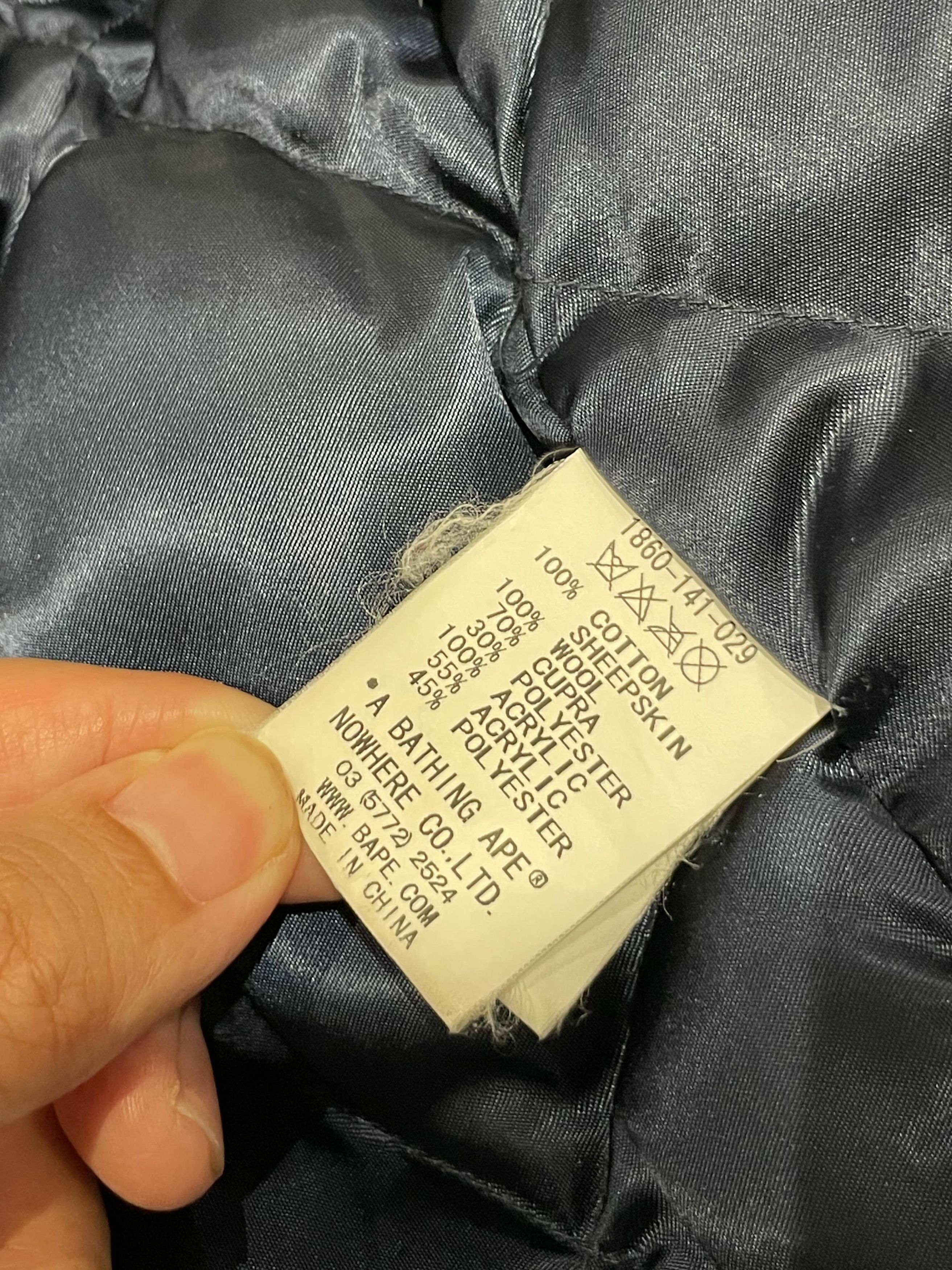 A Bathing Ape Navy Parka Bape Winter Jacket Vintage 2000s