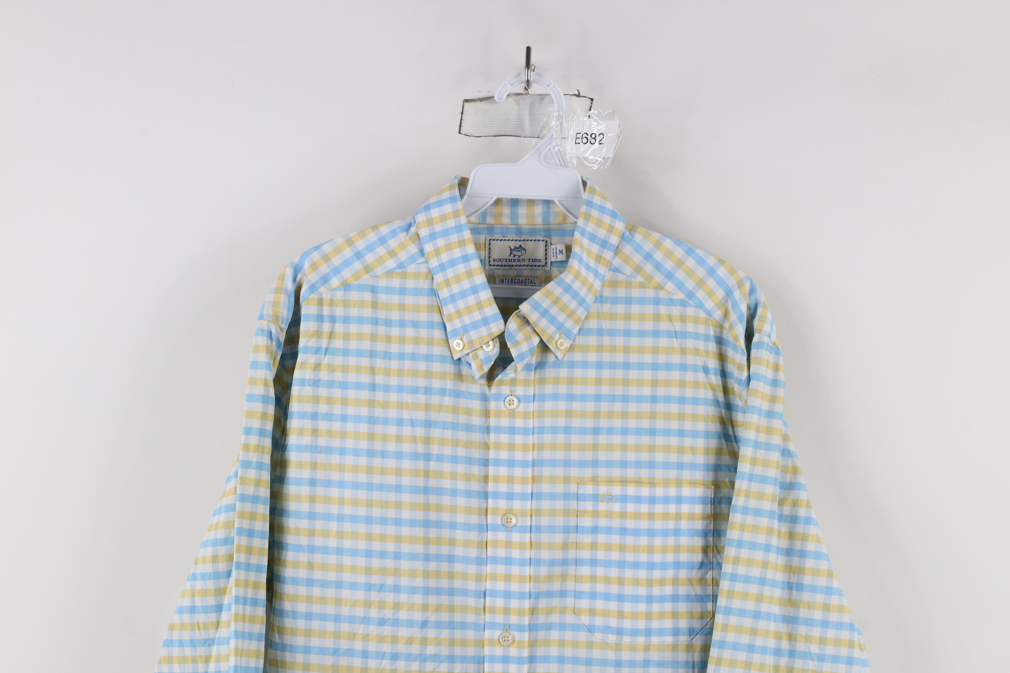 Southern Tide × Vintage Southern Tide Fish Logo Collared Button Down Shirt Plaid Size US M / EU 48-50 / 2 - 2 Thumbnail