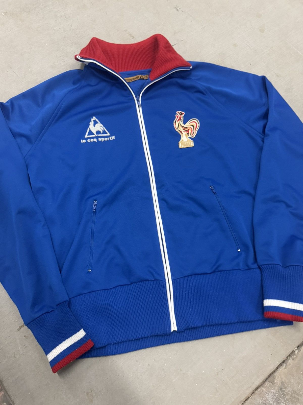 4GSELLER Vintage le coq sportif France Soccer Track Jacket Size US XL / EU 56 / 4 - 3 Thumbnail