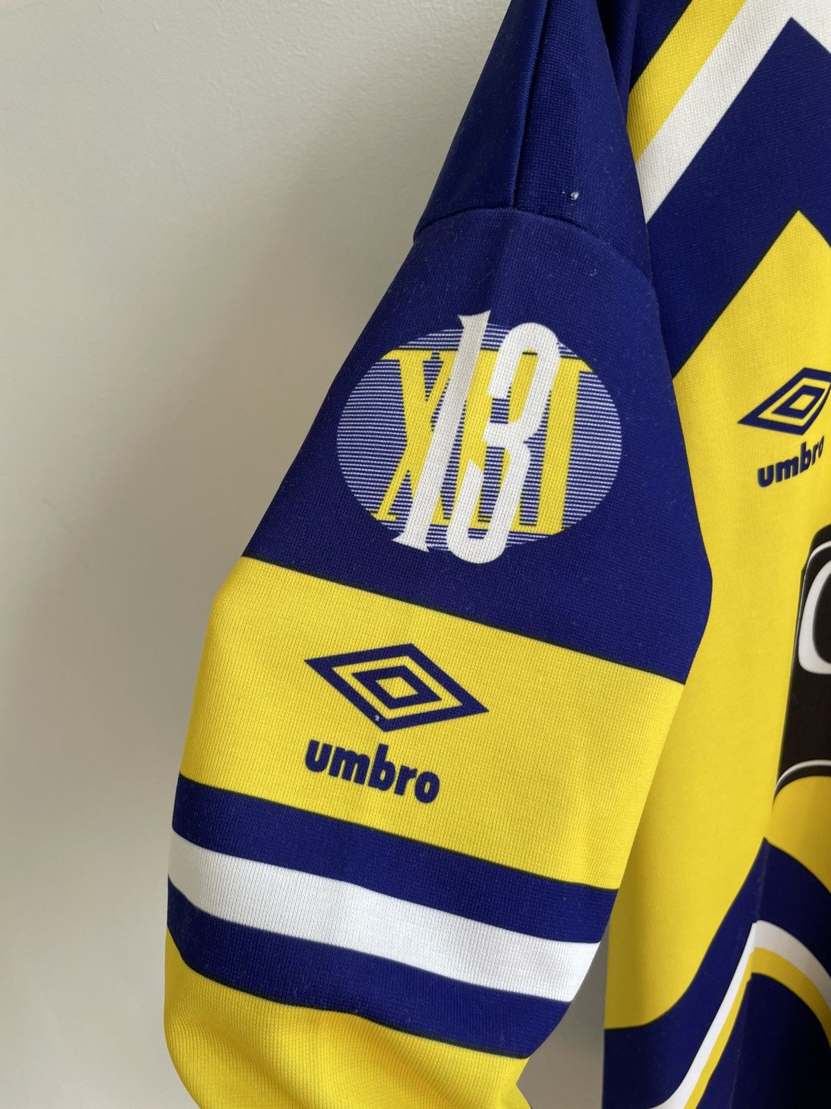 Vintage Leeds Rhinos RLFC 1990 1991 Umbro Rugby Jersey Shirt Size US M / EU 48-50 / 2 - 12 Thumbnail