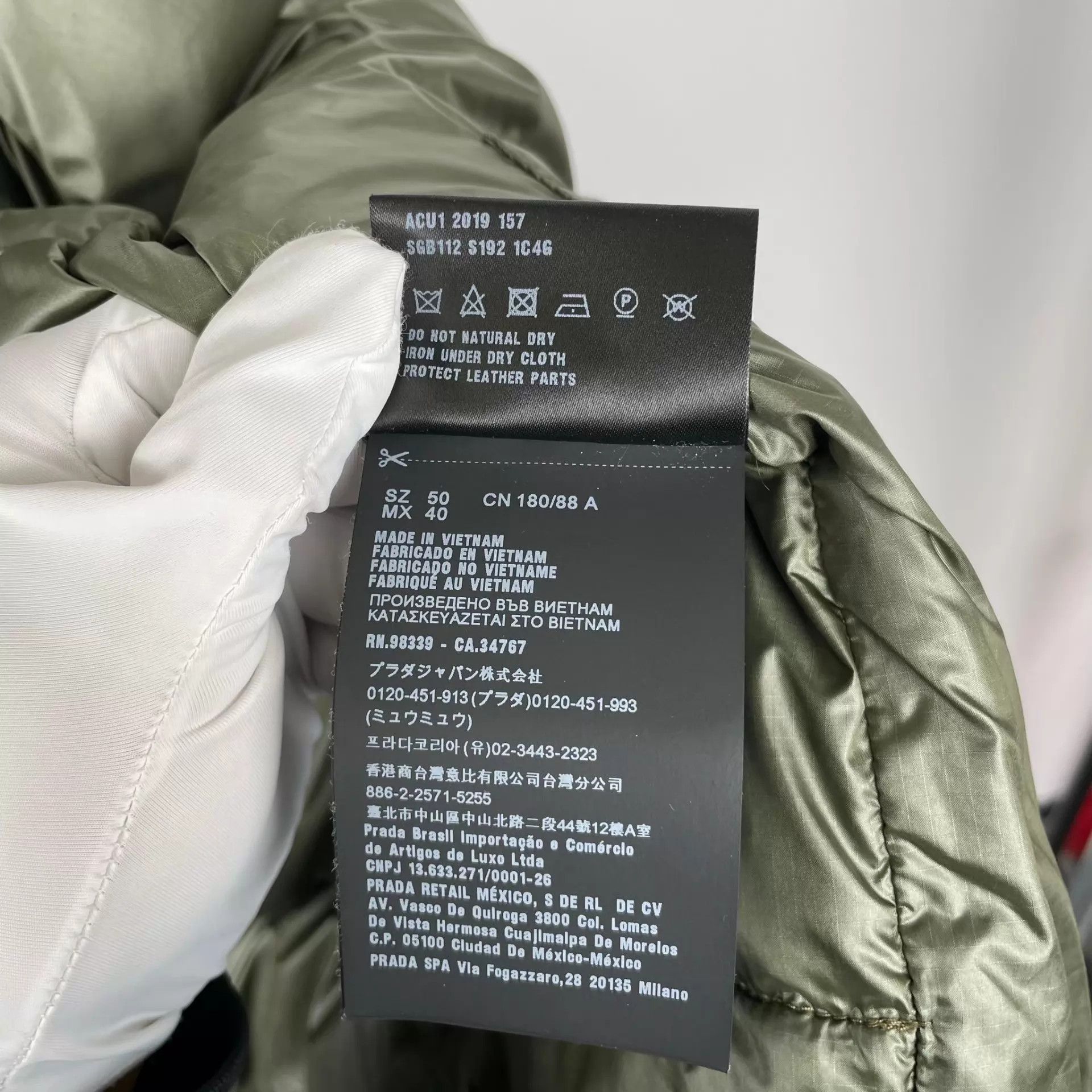 Prada Prada Black Puffer Jacket Size 50 260424XY1XH02 Size US M / EU 48-50 / 2 - 8 Thumbnail