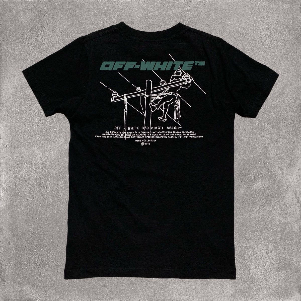 Off-White Off White Small Trellis Worker Black Tee Virgil Abloh Size US S / EU 44-46 / 1 - 1 Thumbnail