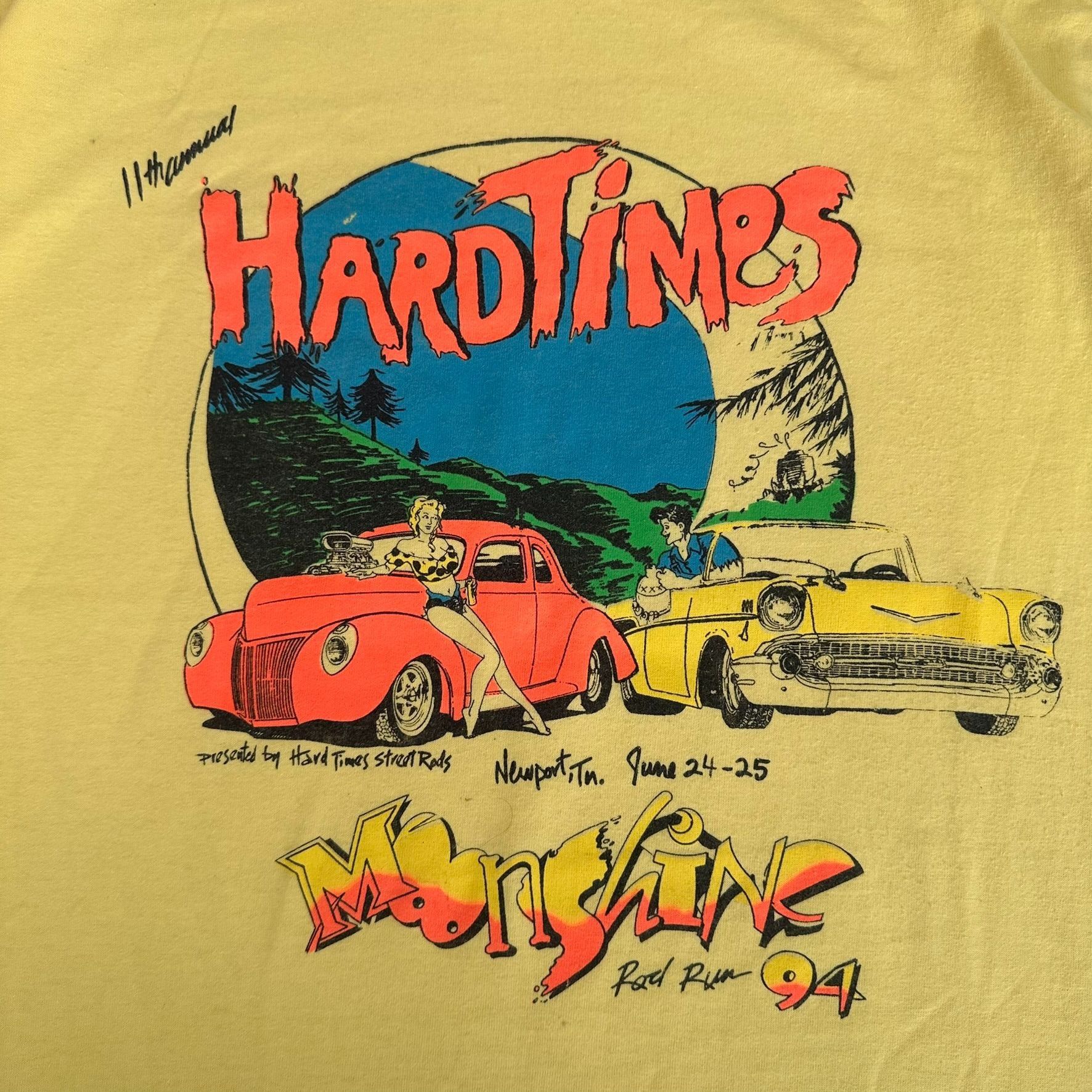 Vintage Vintage 90s Moonshine Rod Run Car Show T-Shirt Single Stitch Size US M / EU 48-50 / 2 - 2 Thumbnail