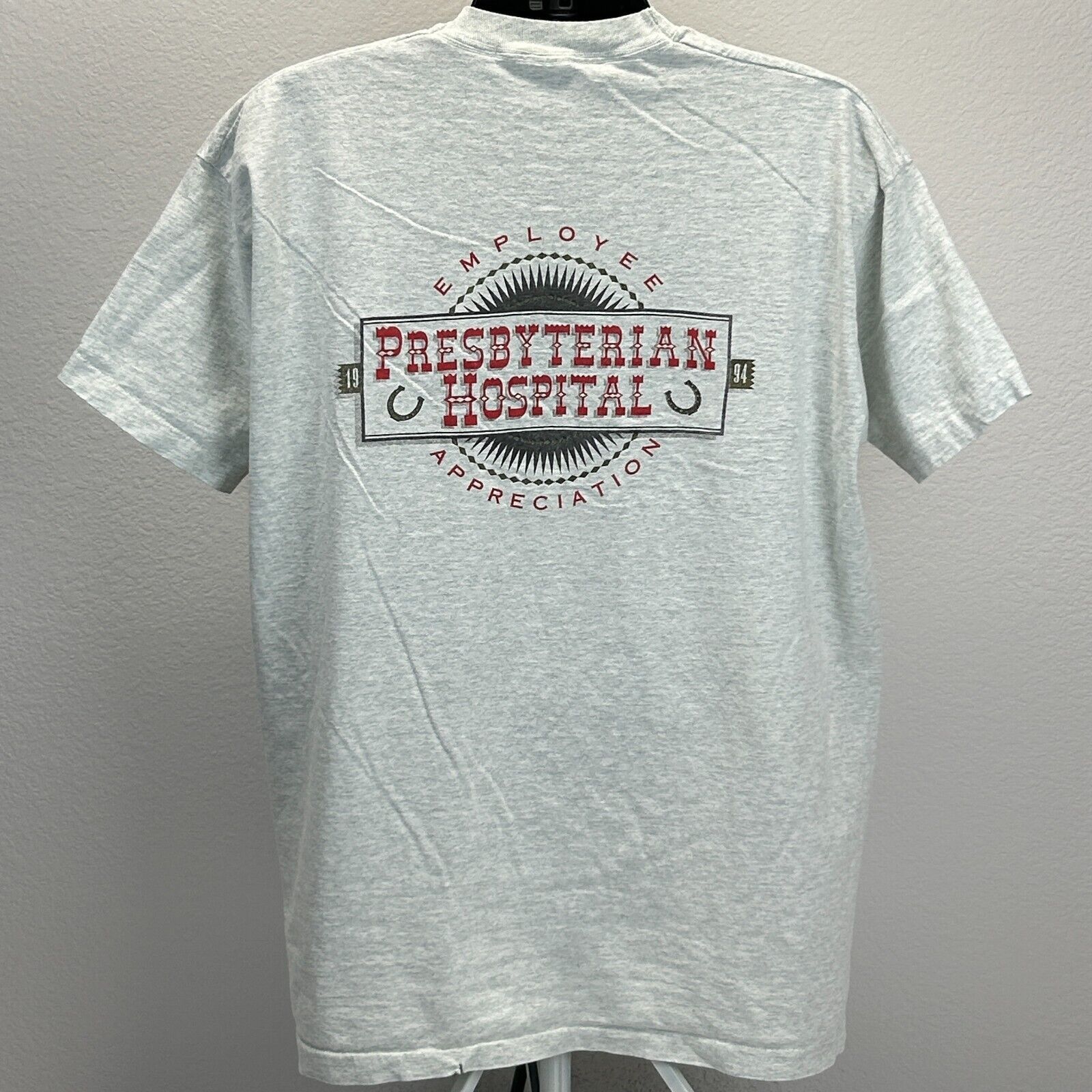 Fruit Of The Loom Vintage 90s Presbyterian Hospital T Shirt Employee 2XL XXL Size US XXL / EU 58 / 5 - 3 Thumbnail