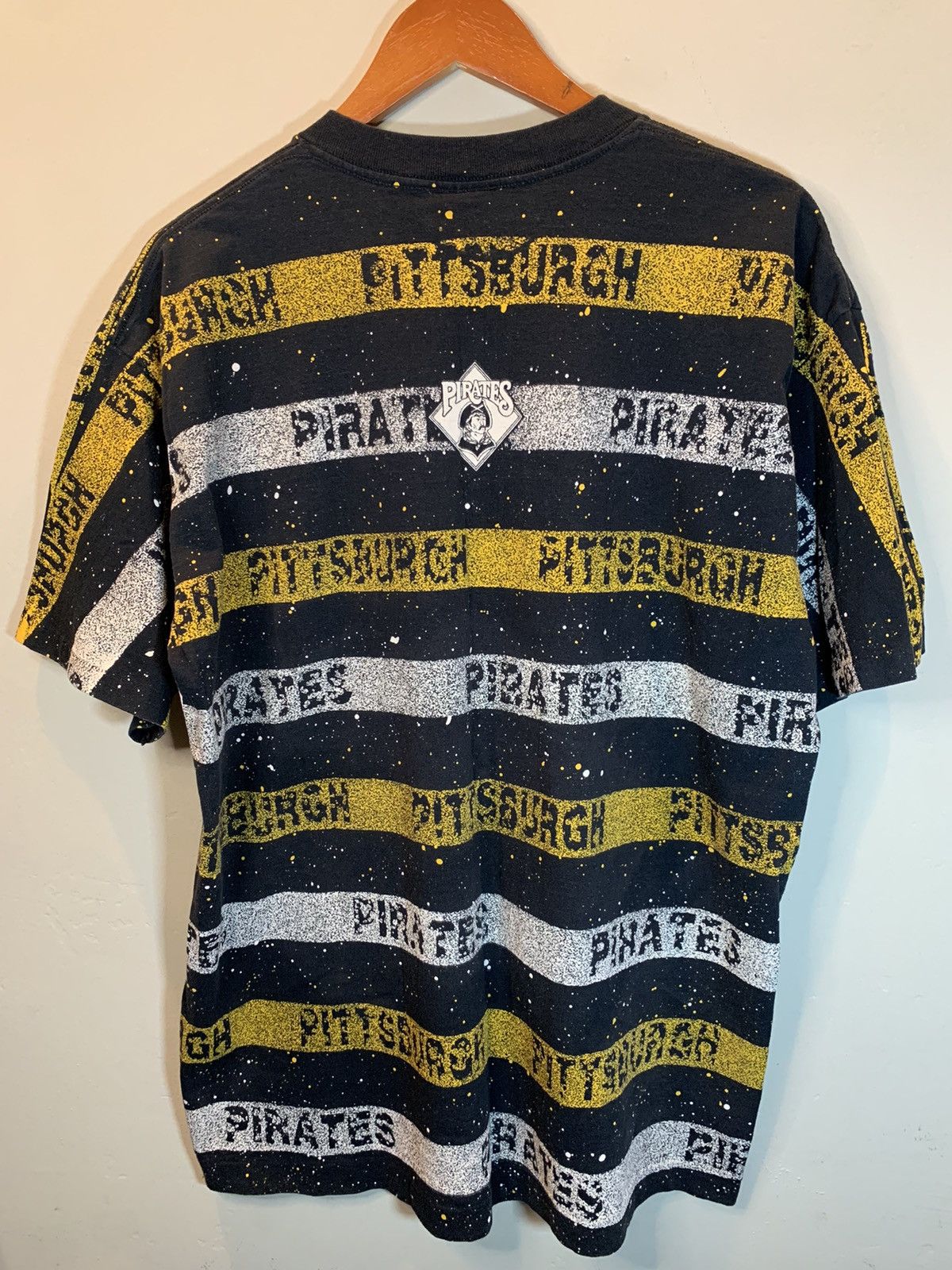 MLB × Salem Sportswear × Vintage *RARE* Vintage 1992 Pittsburgh Pirates Salem MLB AOP T-Shirt Size US L / EU 52-54 / 3 - 2 Thumbnail