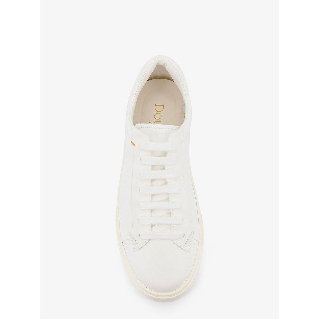 Doucal's DOUCAL'S White Leather Sneakers New & Authentic (Men's size: Size US 9 / EU 42 - 5 Thumbnail