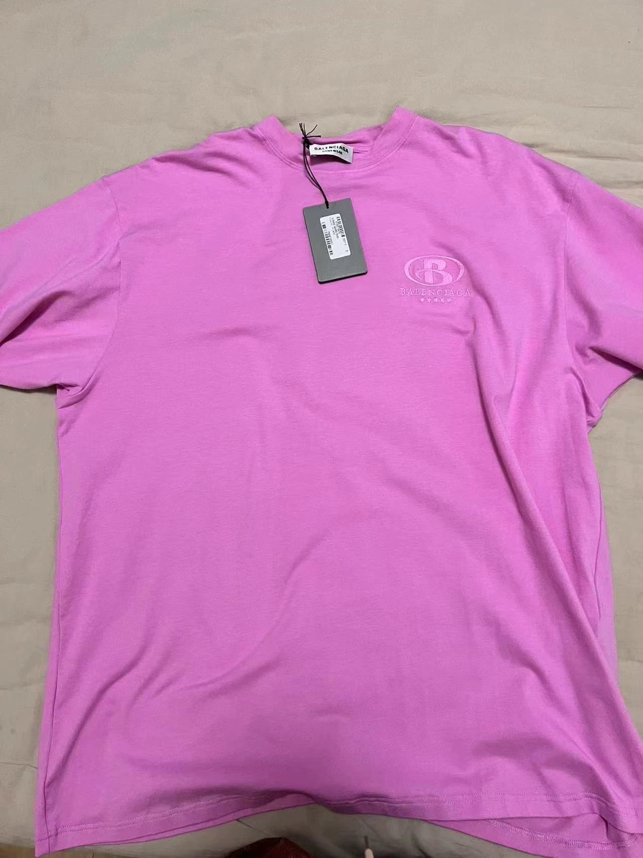 Balenciaga Balenciaga front and rear large logo short sleeved shirt Size US S / EU 44-46 / 1 - 1 Thumbnail