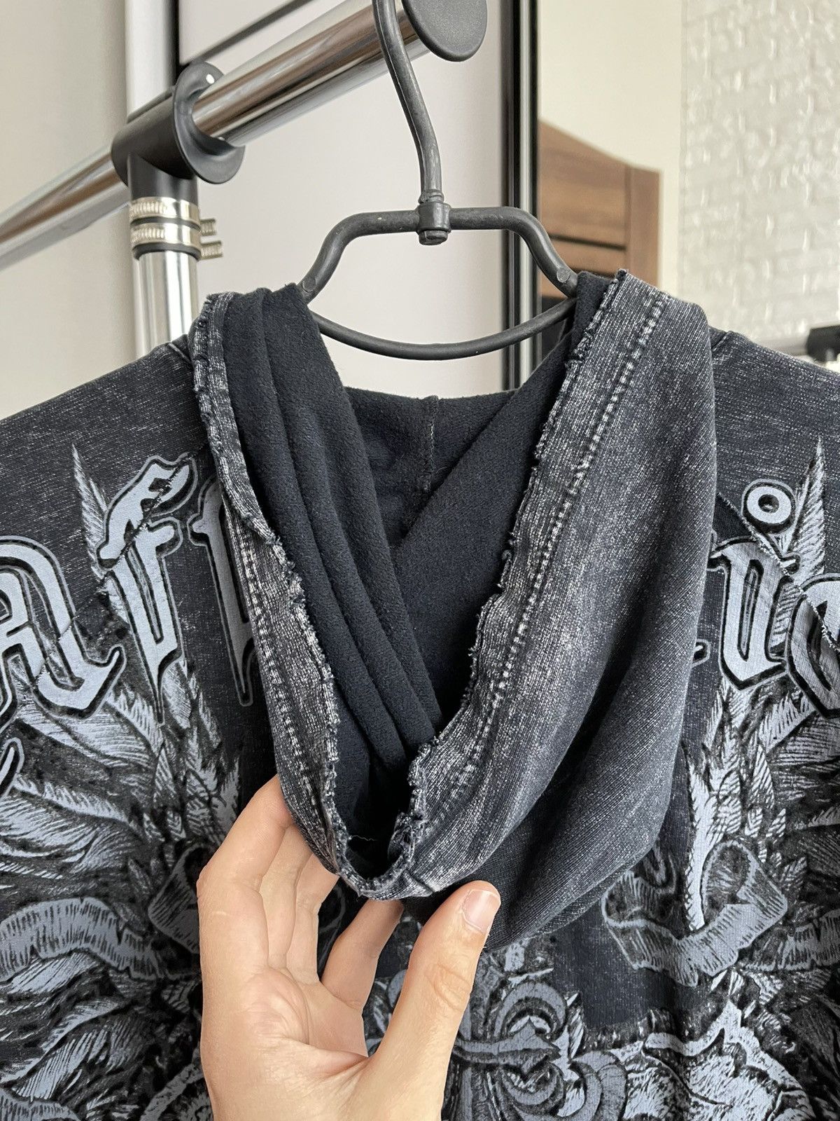 Affliction Affliction Live Fast Vintage Hoodie Pullover Y2K Logo Size US M / EU 48-50 / 2 - 9 Thumbnail