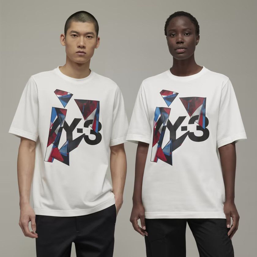 Y-3 Yohji Yamamoto (Y-3) Graphic SS Core White Tee Size US S / EU 44-46 / 1 - 4 Thumbnail