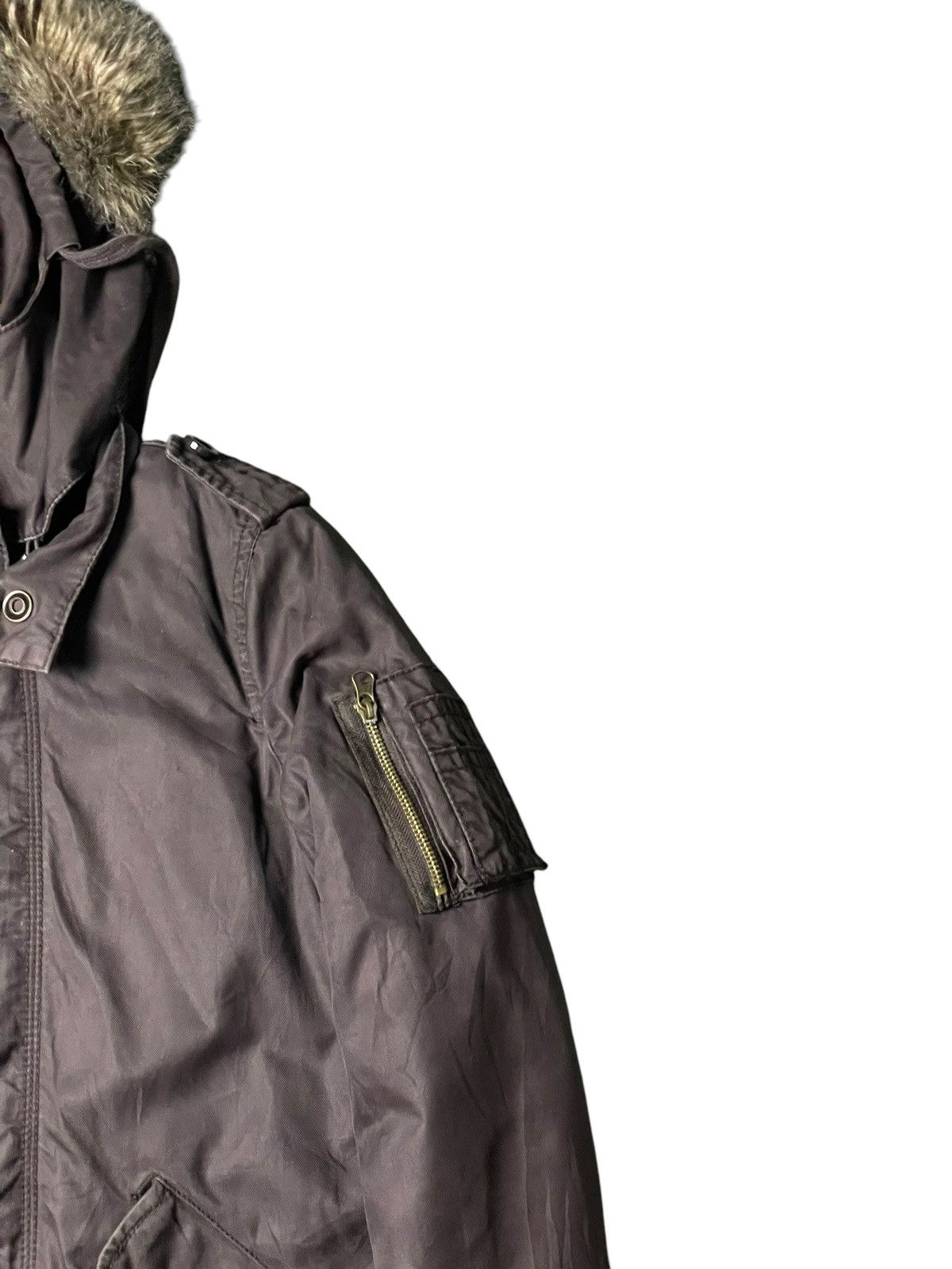Japanese Brand × Vintage Vintage EDC Quilted Puffer Hooded Jacket (95) Size US XXS / EU 40 - 5 Thumbnail