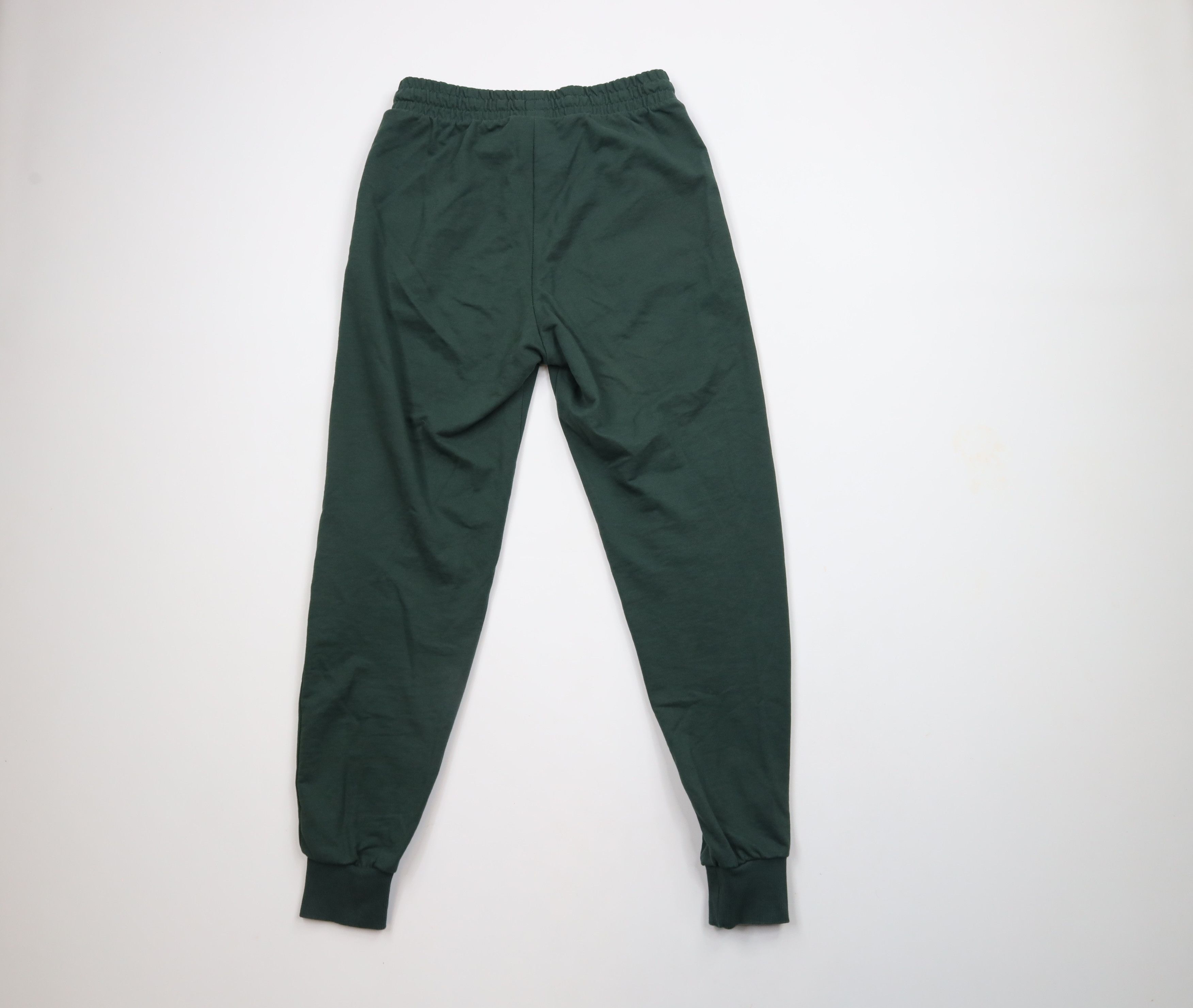 Gymshark × Vintage Gymshark Logo French Terry Cuffed Sweatpants Joggers Green Size 30 - 8 Thumbnail