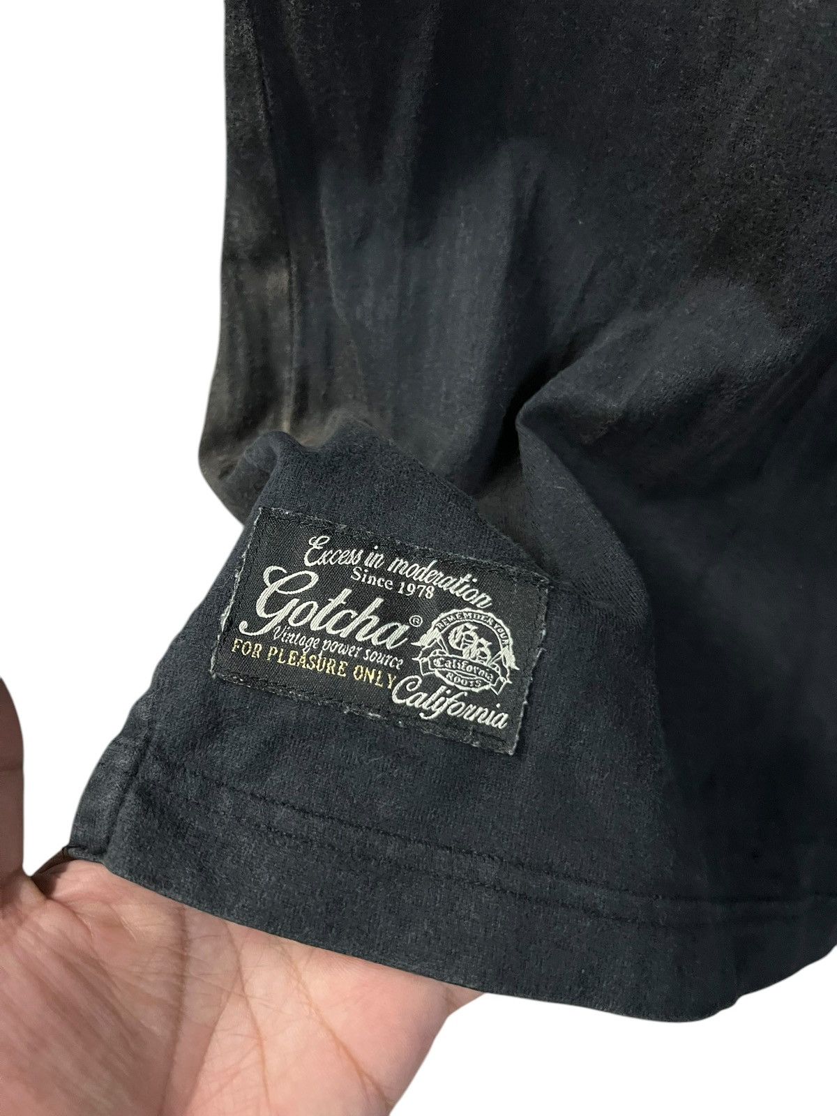 Gotcha × Punk and Yo × Seditionaries GOTCHA GOLF EMBROIDERY FADED BLACK SHIRT RARE Size US S / EU 44-46 / 1 - 6 Thumbnail