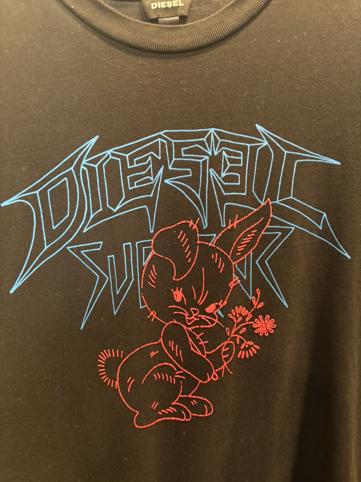 Diesel DIESEL Y2K Graphic Tee Shirt 🐰🖍️ Size US S / EU 44-46 / 1 - 6 Thumbnail