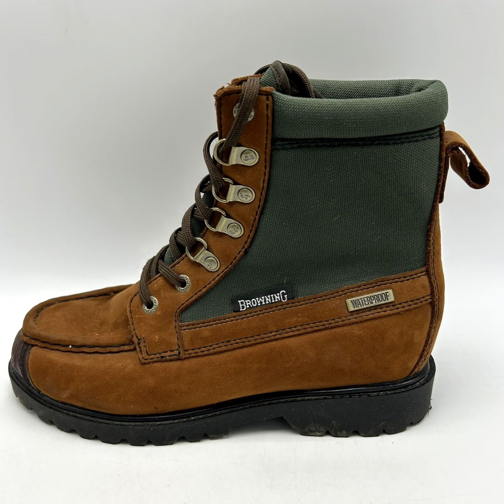 Vintage Browning Boots Mens 5 M Waterproof Brown Nubuck  display picture 1