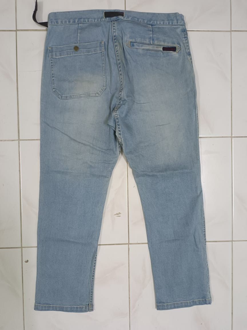 Gramicci × Vintage W33 Gramicci USA Single Belt Faded Blue Denim Jeans Retro Size US 33 - 2 Thumbnail