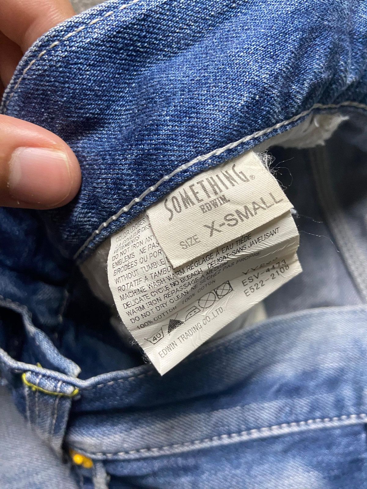 Edwin Edwin + Vienus Something Distressed Denim Jeans (171) Size US 30 / EU 46 - 6 Thumbnail