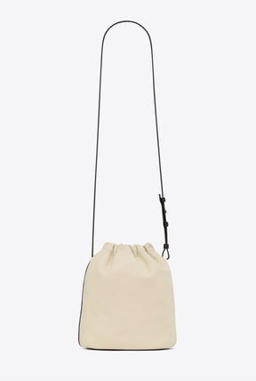 Saint Laurent Paris o1bcso1str1225 Size: OS/Laced Bucket Bag in Cream/White Size ONE SIZE - 4 Thumbnail