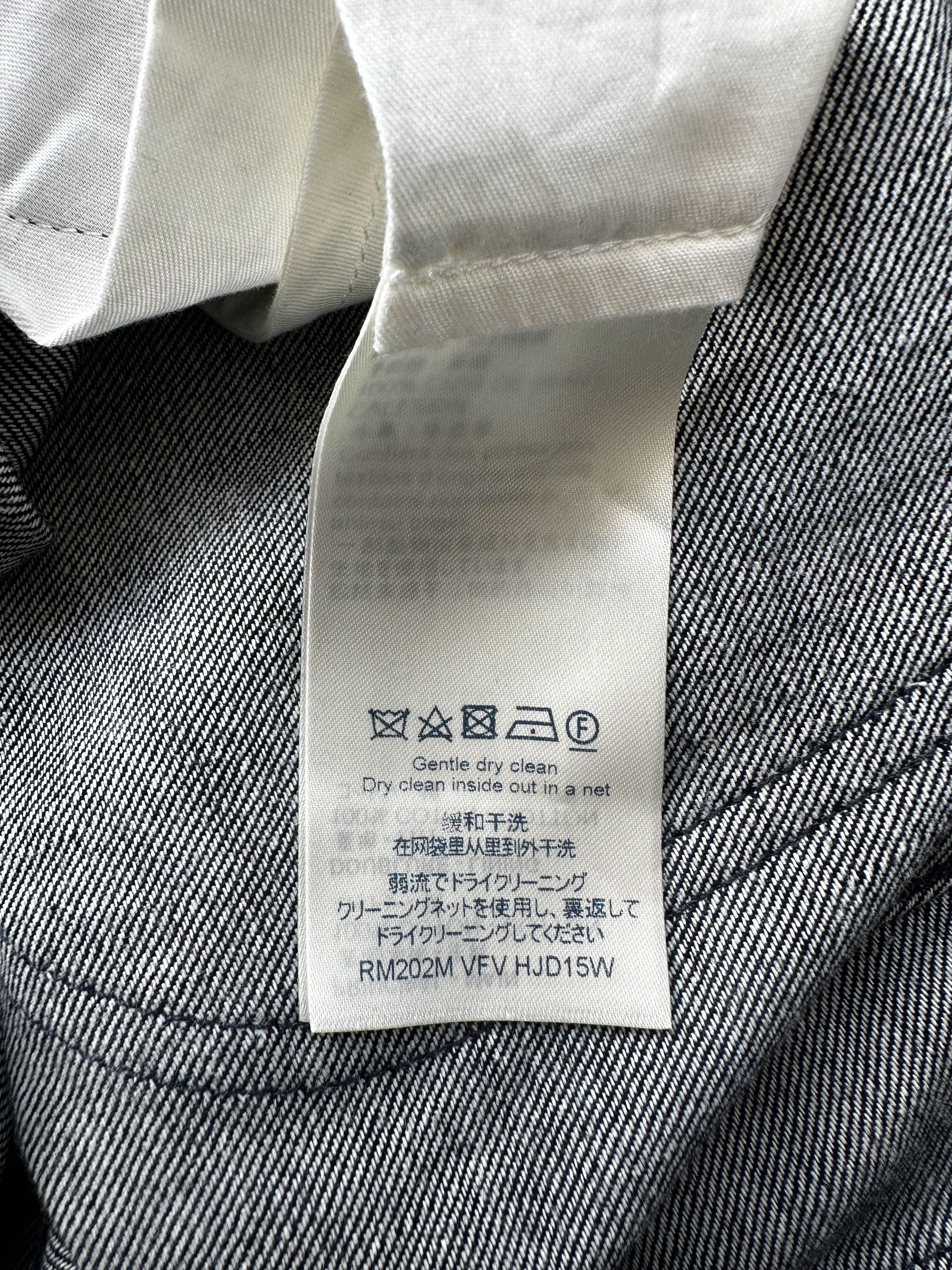 Louis Vuitton Blue & White Leaf Jeans Size US 30 / EU 46 - 5 Thumbnail