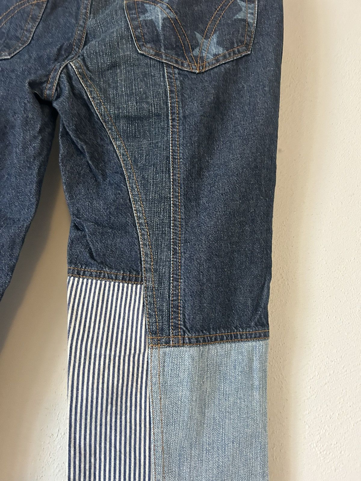 Dolce & Gabbana D&G Dolce & Gabbana Patchwork Star and Stripe Jeans Size US 30 / EU 46 - 14 Thumbnail