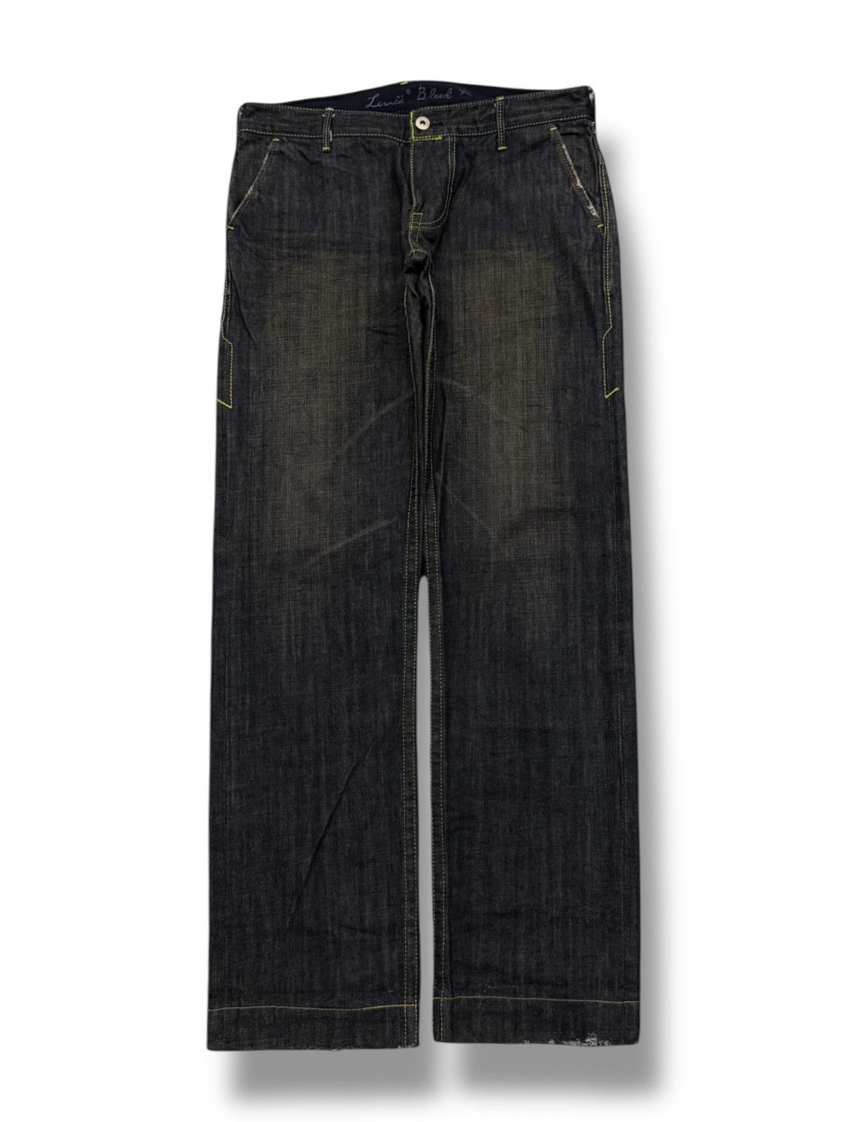 Levi's Vintage 00s Levi’s Black 521-00 Japanese Denim Jeans | W32 Size US 32 / EU 48 - 2 Thumbnail