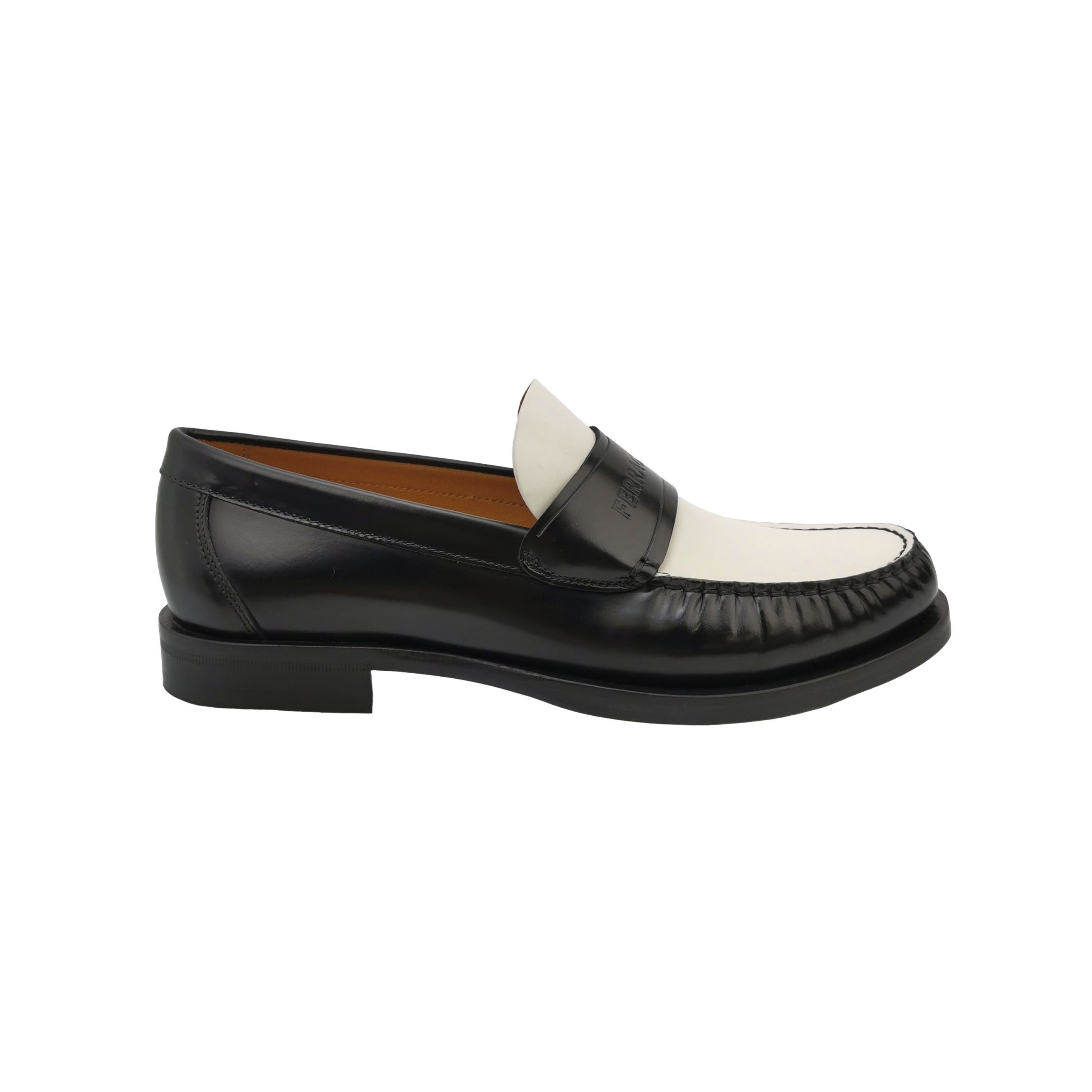 Salvatore Ferragamo Salvatore Ferragamo Bicolor Logo Loafers 7.5 Size US 8 / EU 41 - 1 Thumbnail