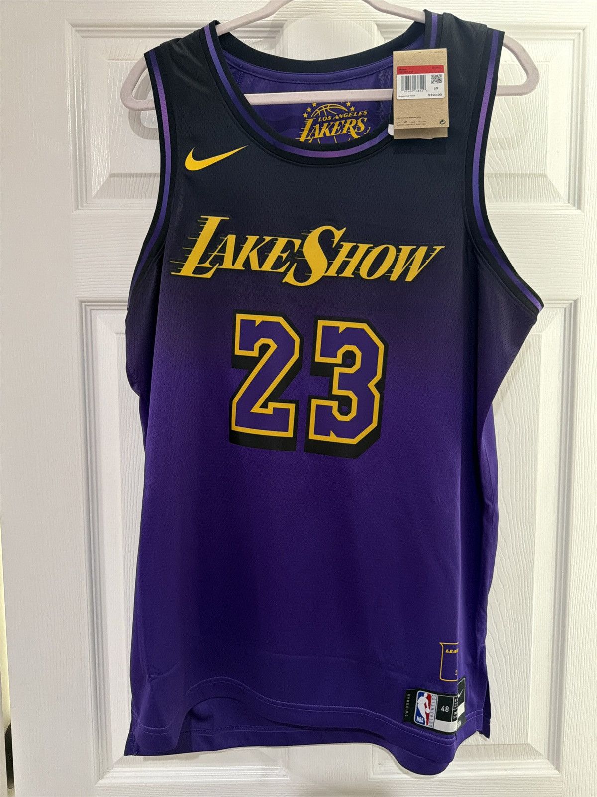 Nike NWT Nike Authentic LA Lakers City Edition Jersey Men’s L Size US L / EU 52-54 / 3 - 1 Thumbnail