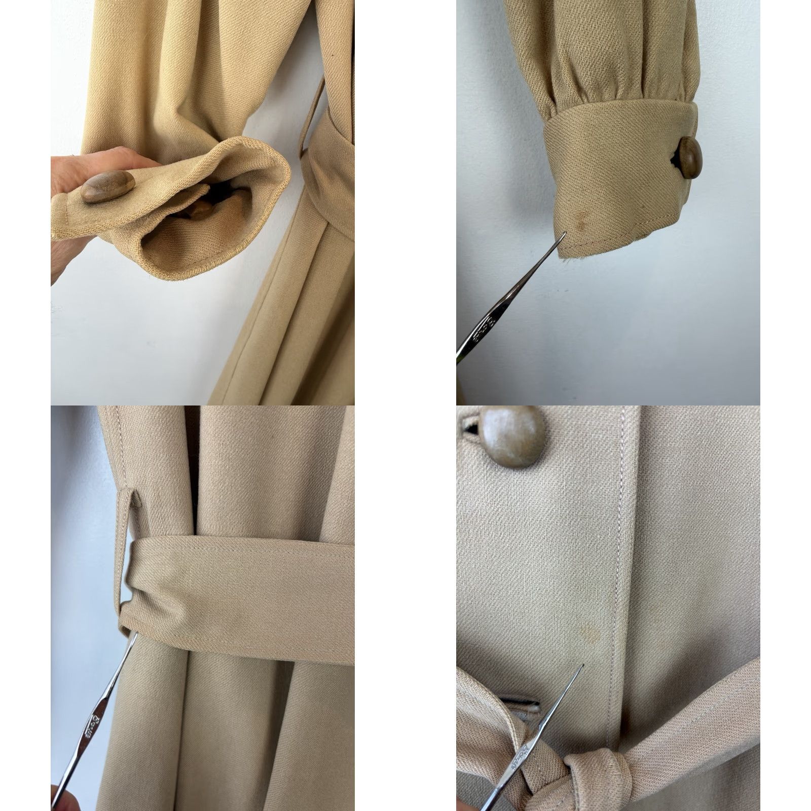 Pendleton VINTAGE Pendleton Coat Womens Long Wool Belted Trench Jacket XS? No, Size M Brown Vintage 80s 90s Preppy Retro Western Made in USA Long Coat Size M / US 6-8 / IT 42-44 - 9 Thumbnail