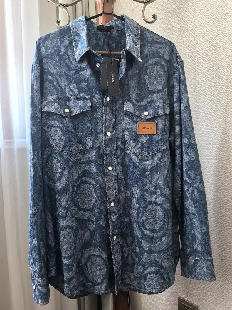Versace Versace Casual denim shirt Size US L / EU 52-54 / 3 - 1 Thumbnail