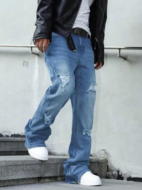 Japanese Brand Stacked denim jeans DRIP Size US 34 / EU 50 - 2 Thumbnail