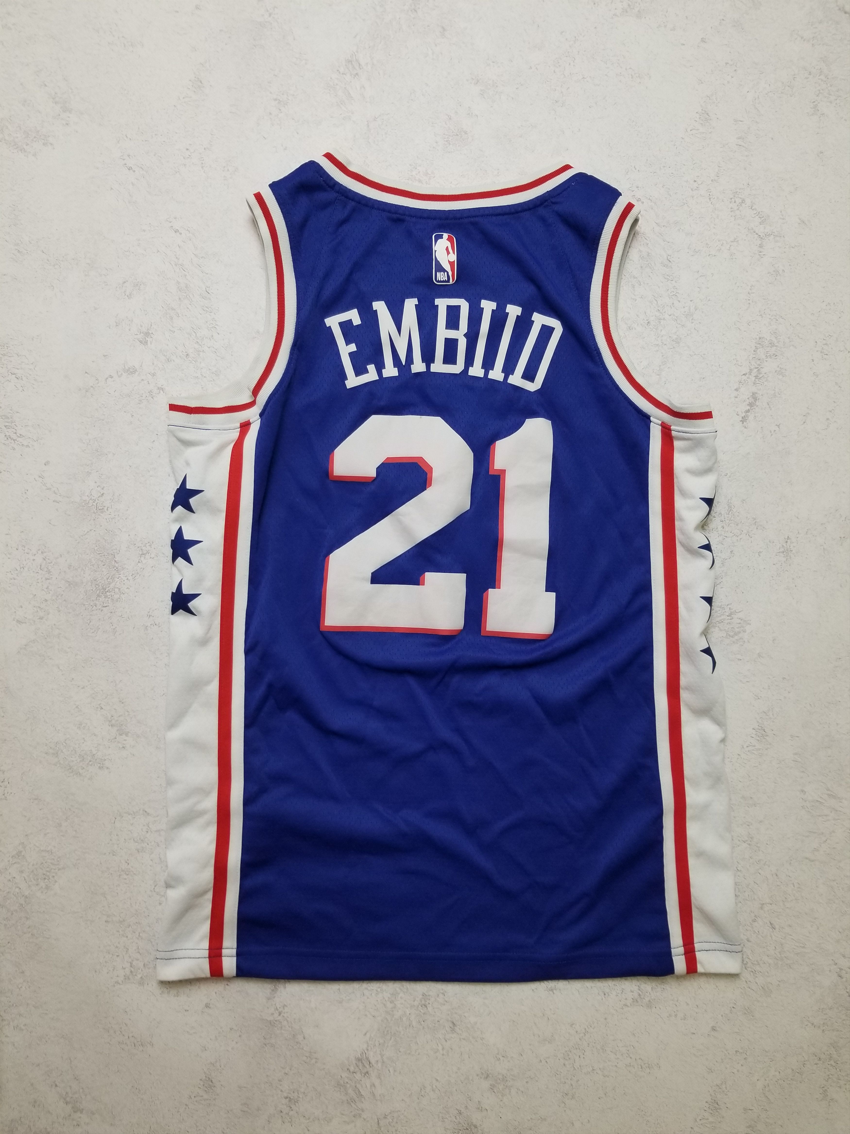 Nike Nike Philadelphia 76ers #21 Joel Embiid Basketball Jersey Size US S / EU 44-46 / 1 - 2 Thumbnail