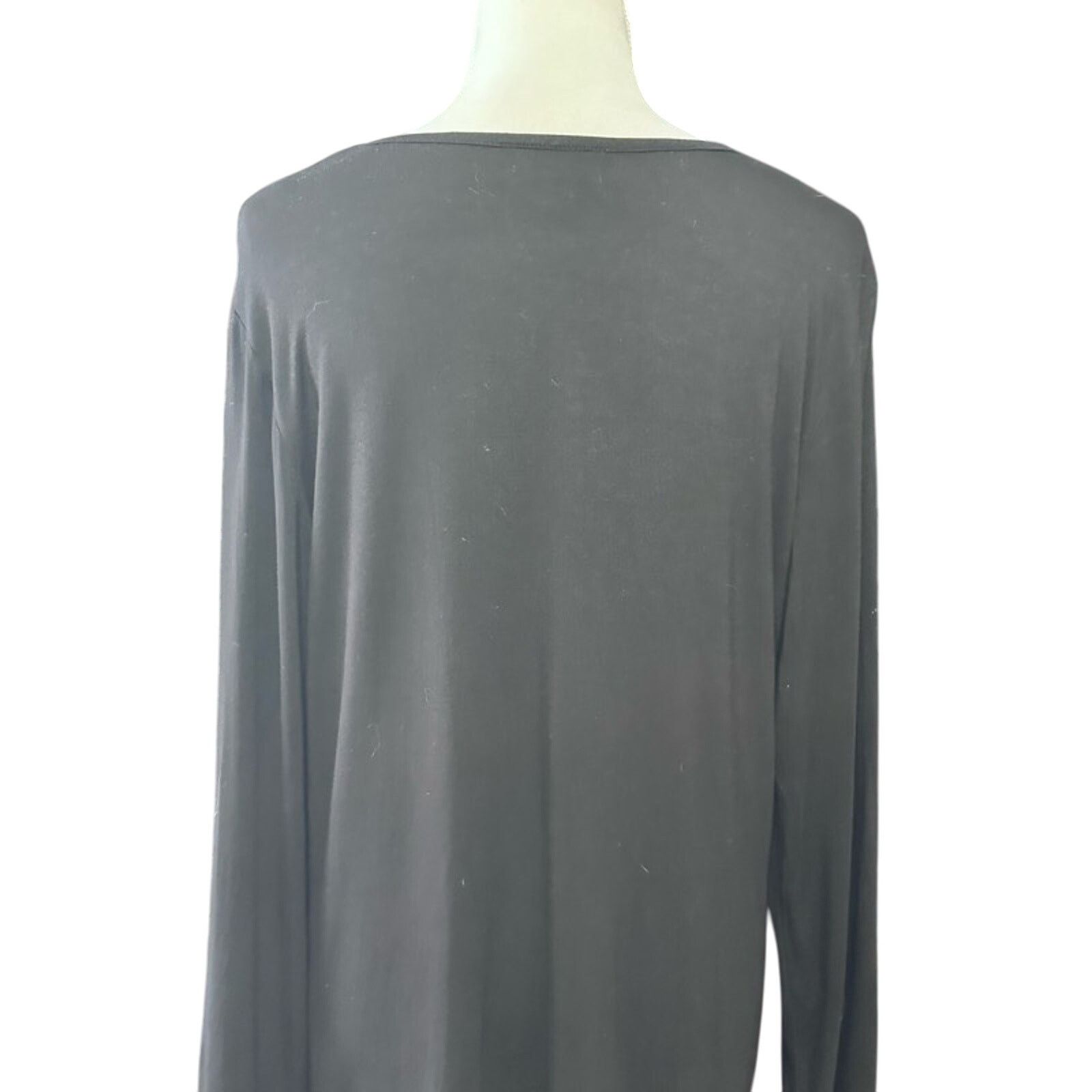 Other Zoe Casual Top Long Sleeve Sequin Detailing Black Women's XL Size XL / US 12-14 / IT 48-50 - 5 Thumbnail
