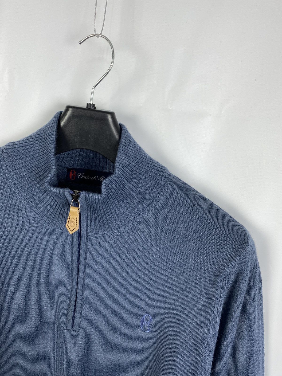 Conte of Florence Conte of Florence 1/3 Zip Wool-Dralon Sweater size M Size US M / EU 48-50 / 2 - 2 Thumbnail