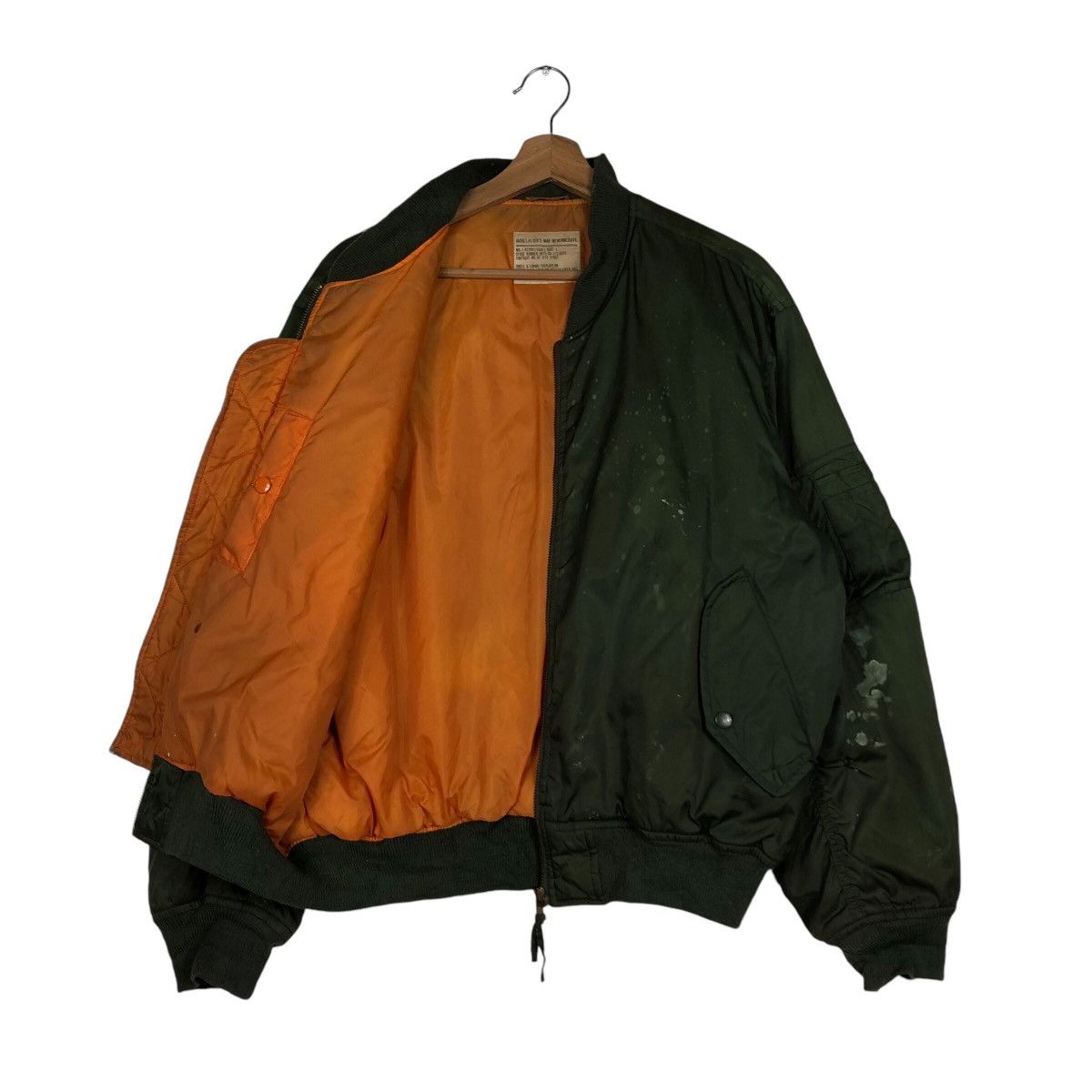Japanese Brand 📌Vintage Fly Bomber Jacket Biker Military Collections Size US L / EU 52-54 / 3 - 12 Thumbnail