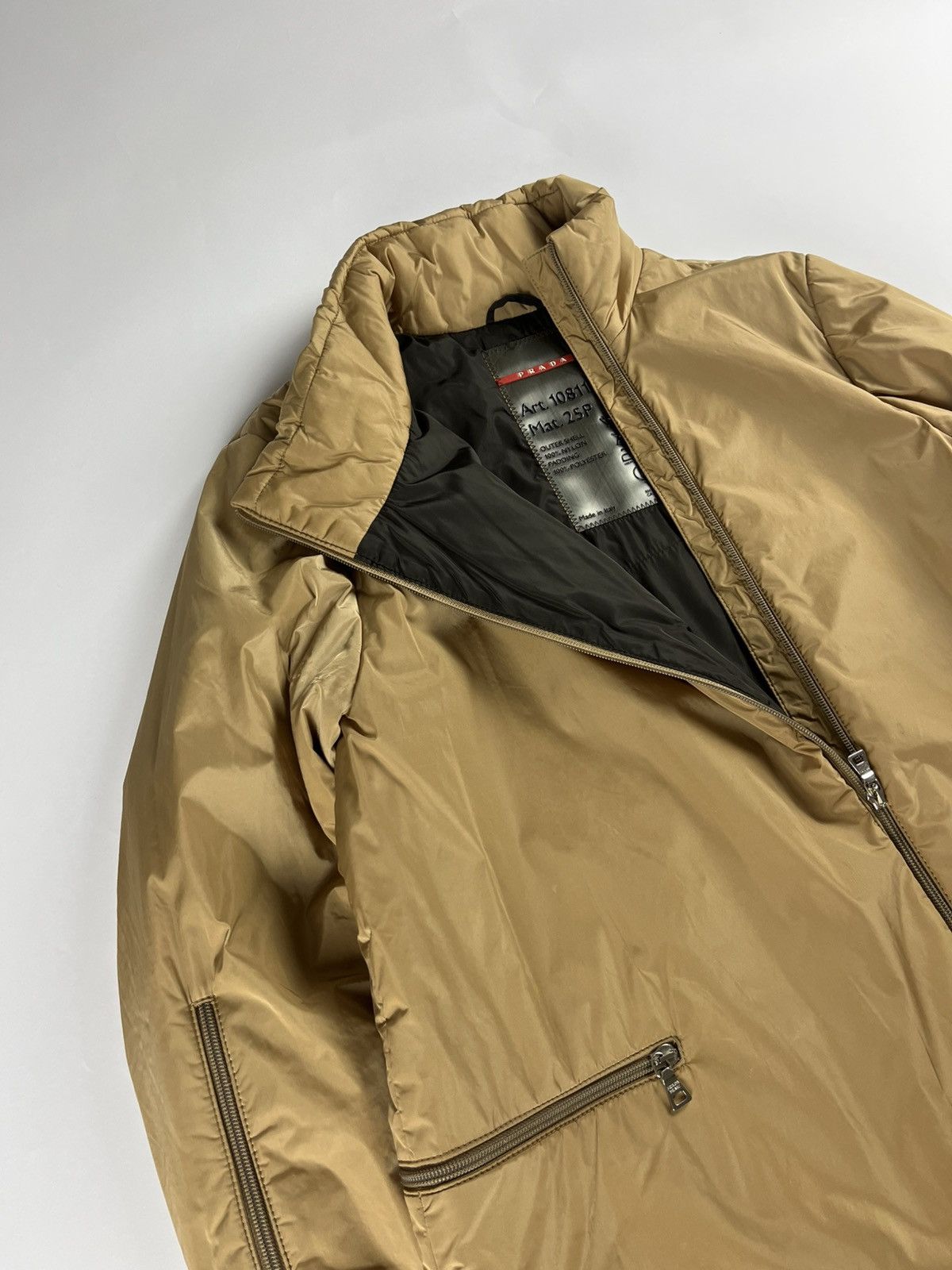 Prada Prada Linea Rossa Camel Asymmetric Zipper Jacket FW 1999 Size M / US 6-8 / IT 42-44 - 6 Thumbnail