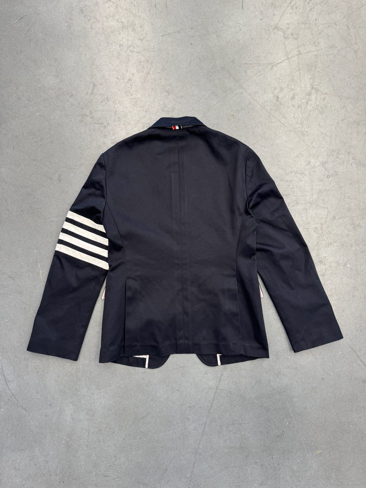 Thom Browne Thom Browne Unconstructed Classic 4 Bar Cotton Twill Blazer Size 36R - 2 Thumbnail