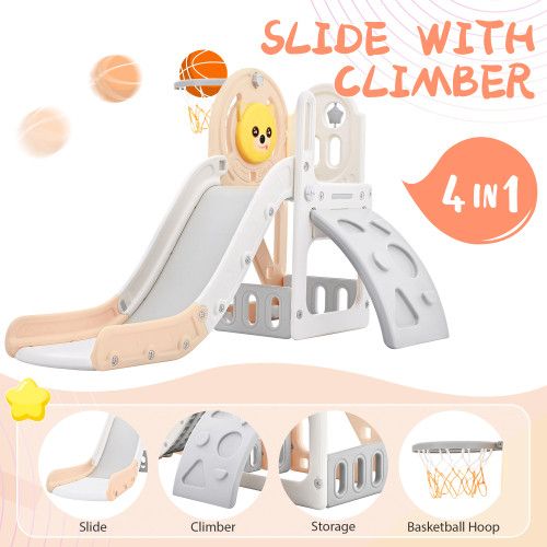Designer × Homemade Toddler Climber and Slide Set 4 in 1, Kids Playground Climbe Size US L / EU 52-54 / 3 - 1 Thumbnail
