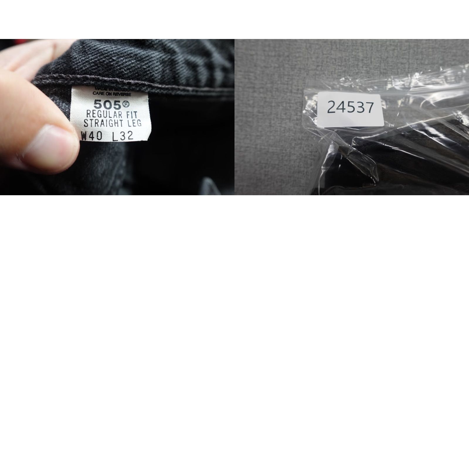 Levi's VINTAGE Levi's 505 Jeans Mens 40x32 Black Regular Fit Western Cowboy Black Wash Size US 40 / EU 56 - 9 Thumbnail