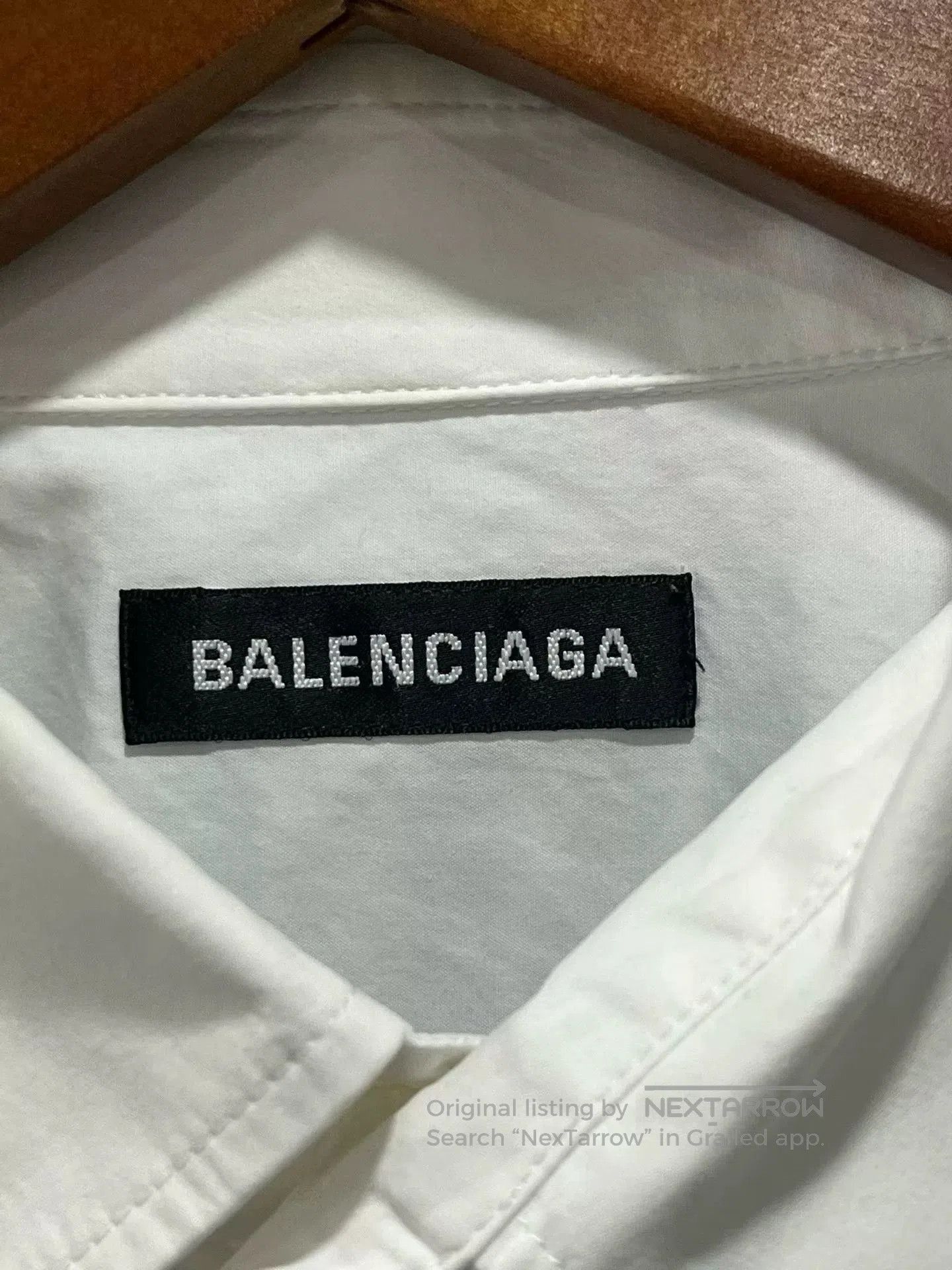 Balenciaga balenciaga white blue letter shirt. Size US M / EU 48-50 / 2 - 4 Thumbnail