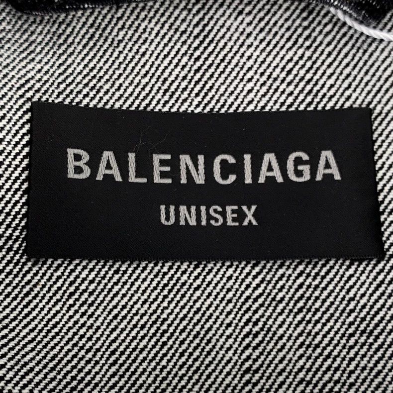 Balenciaga Balenciaga 24 Black and Grey Crown Rhinestone Cotton Lapel Size US M / EU 48-50 / 2 - 7 Thumbnail