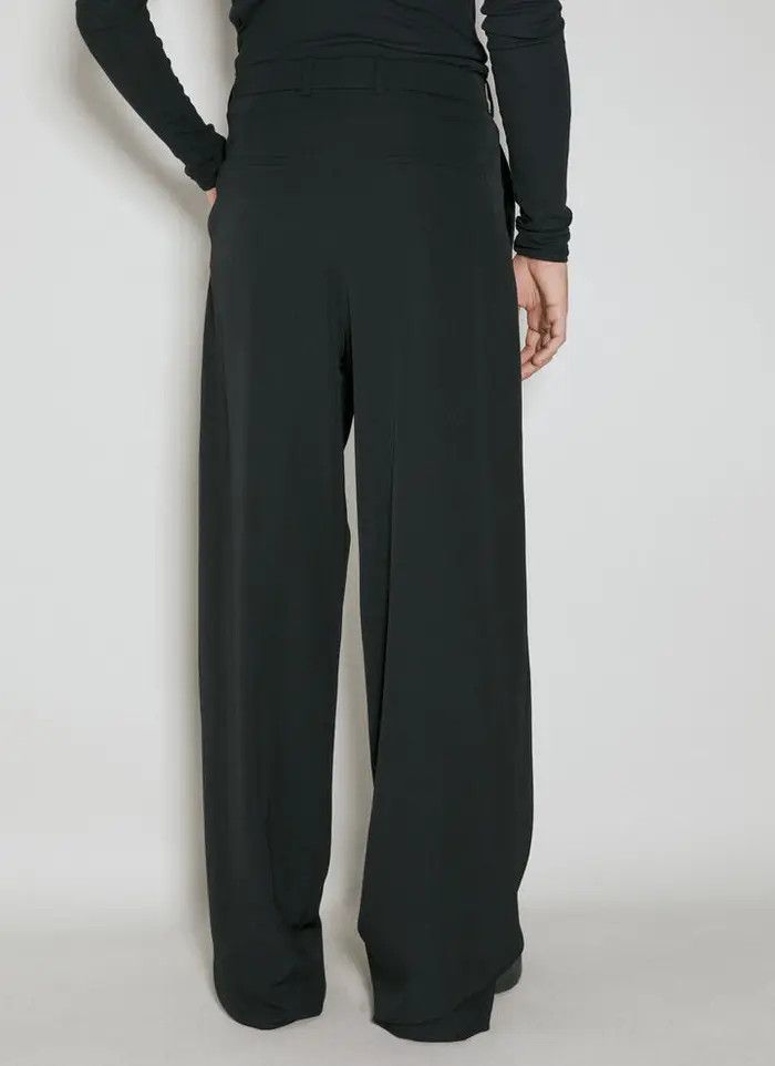 Saint Laurent Paris o1bcso1str1124 Wide Leg Pants in Black Size US 38 / EU 54 - 3 Thumbnail
